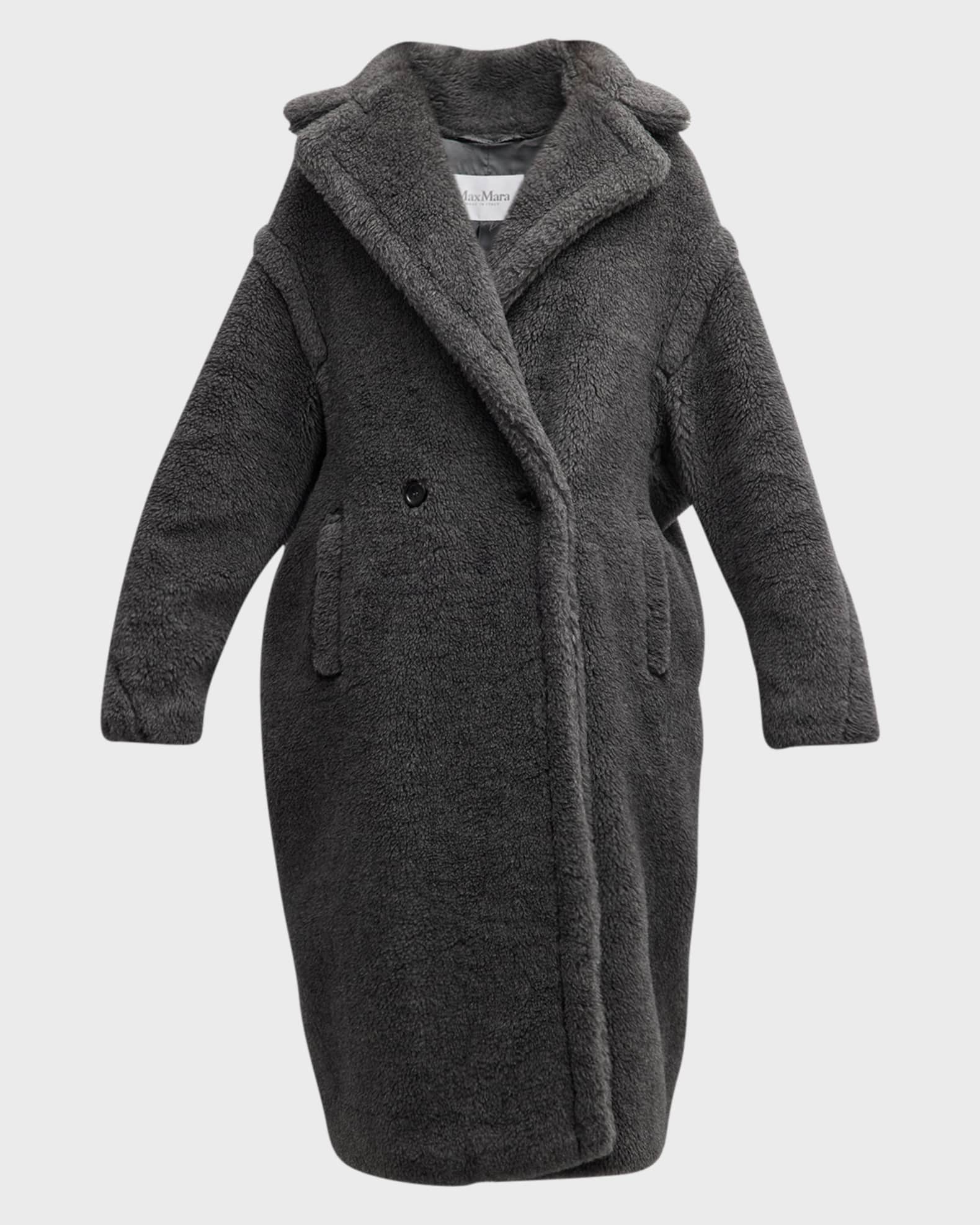 Max Mara Tedgirl Faux Fur Long Coat | Neiman Marcus