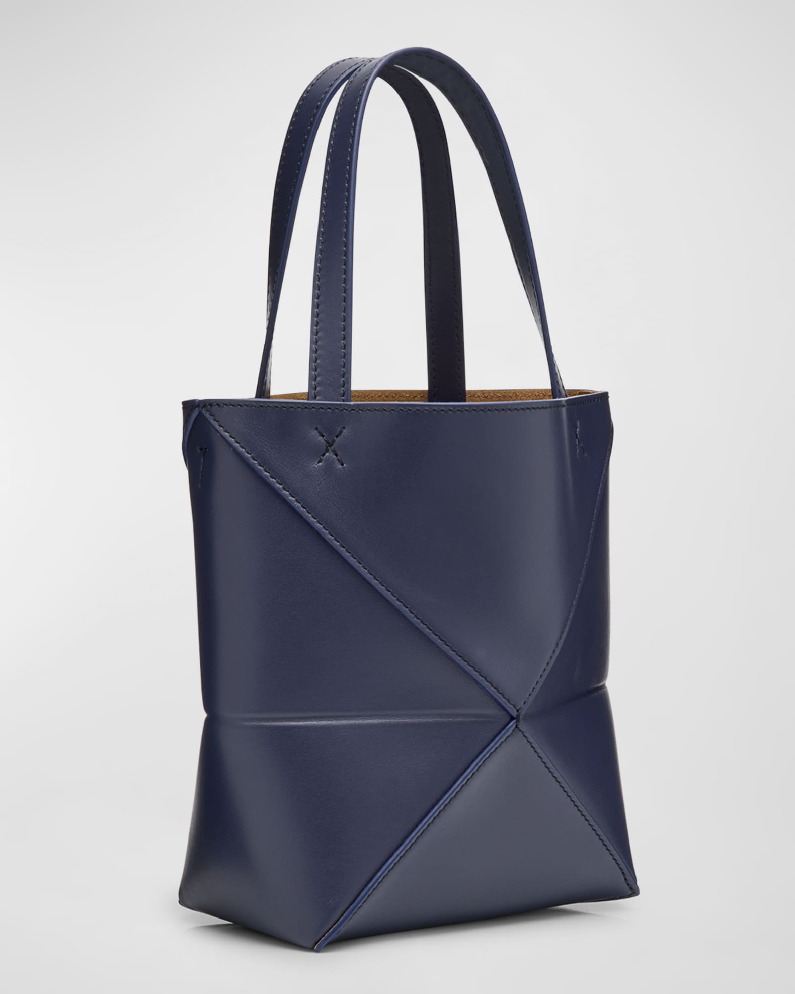 Loewe Puzzle Fold Mini Tote Bag in Shiny Leather | Neiman Marcus