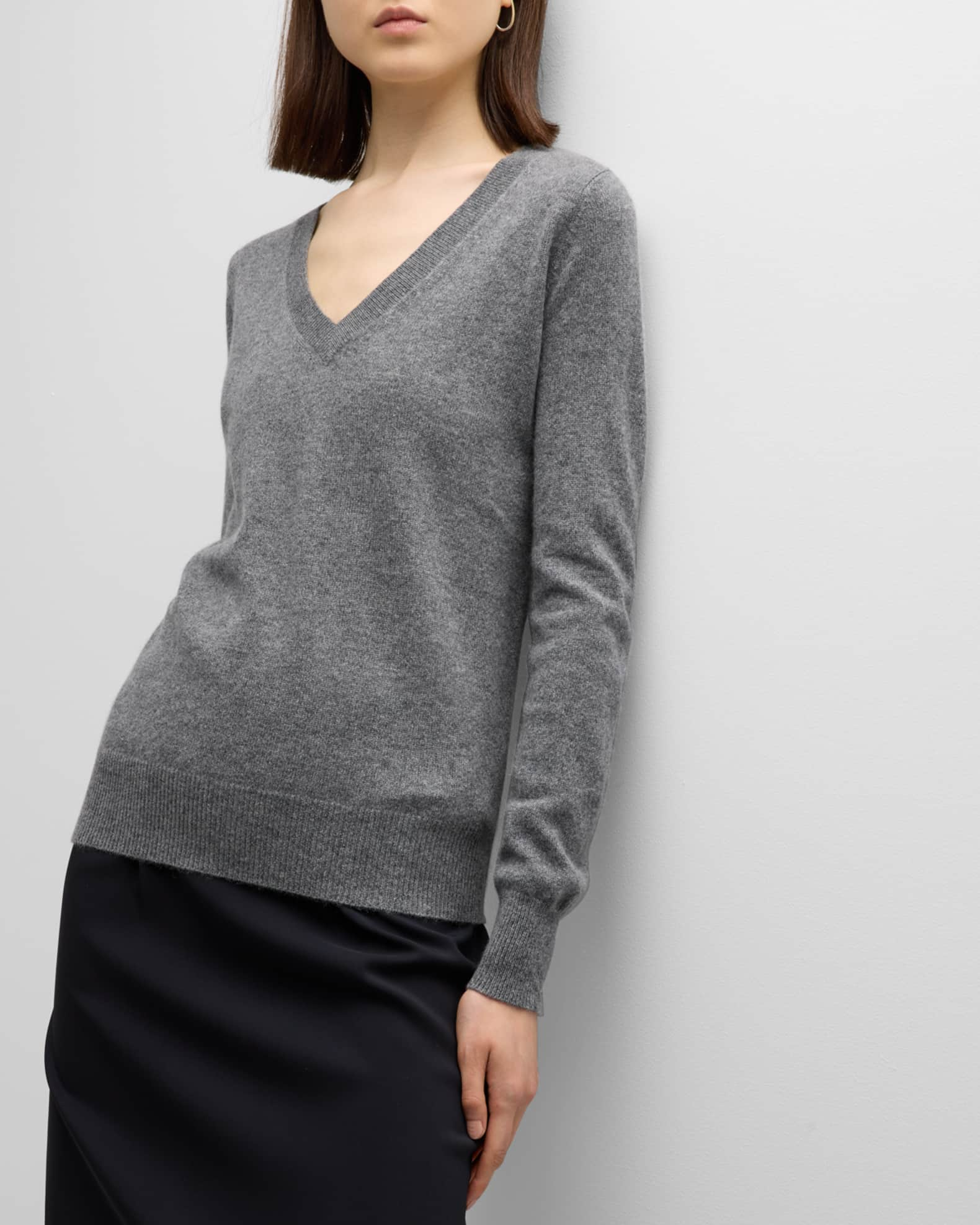 MYLAN Cashmere V Neck Knit Top Marrygold | chidori.co