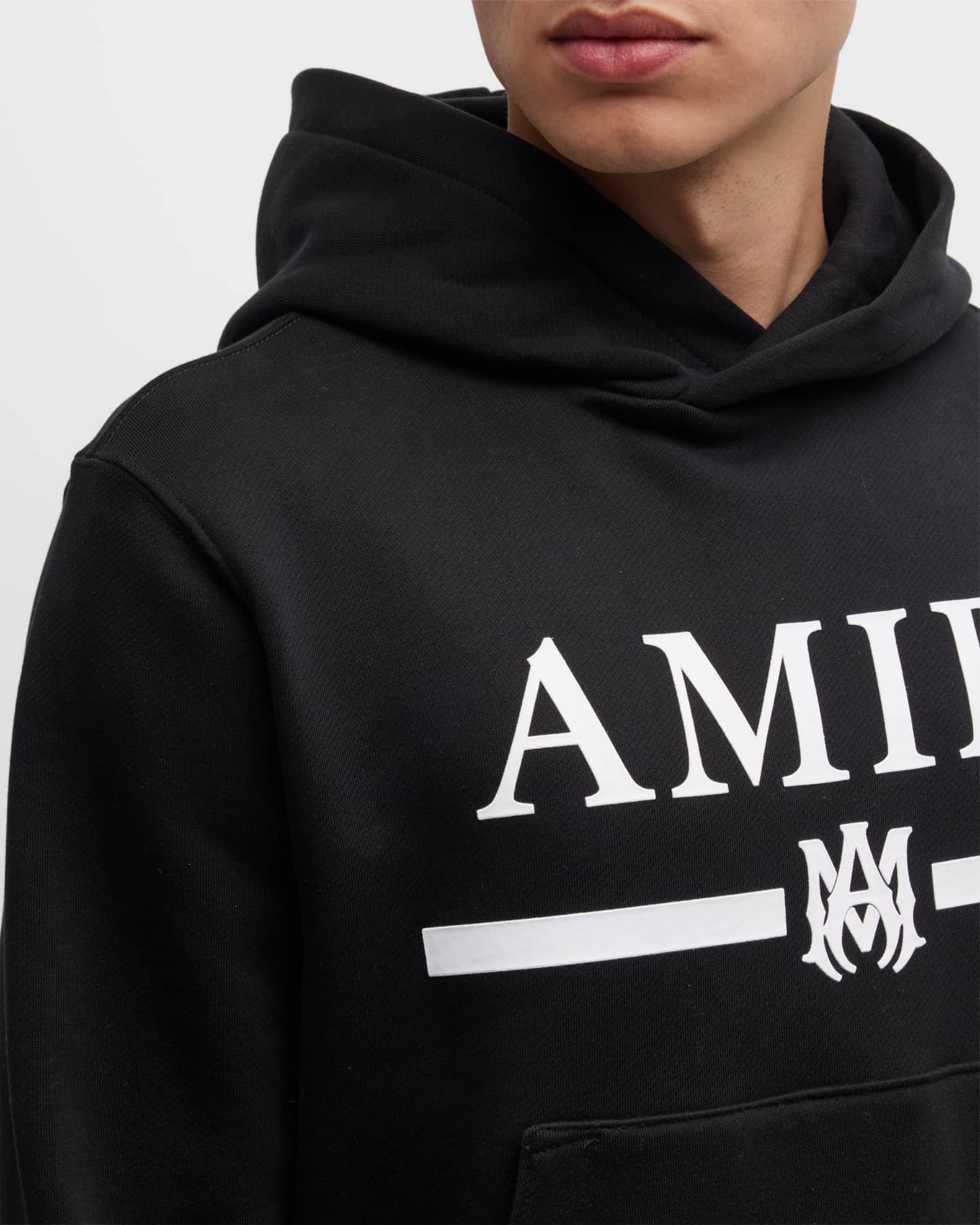 Amiri Men's MA Bar Logo Hoodie | Neiman Marcus