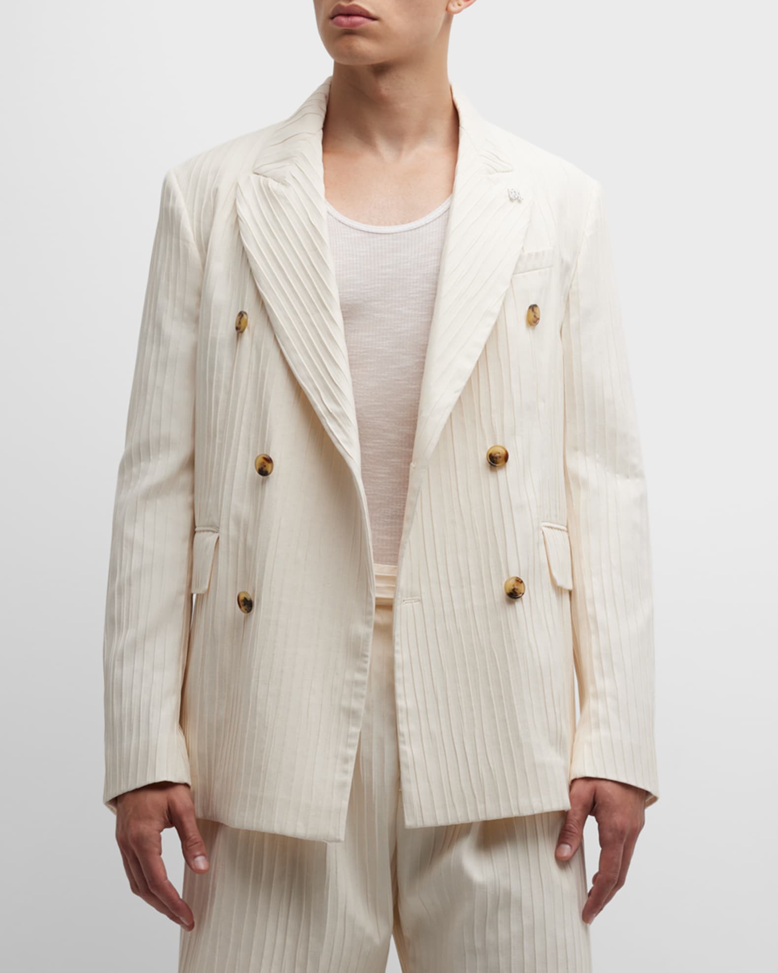 Men's Versace La Greca Monogram Jacquard Wool Blend Suit Jacket