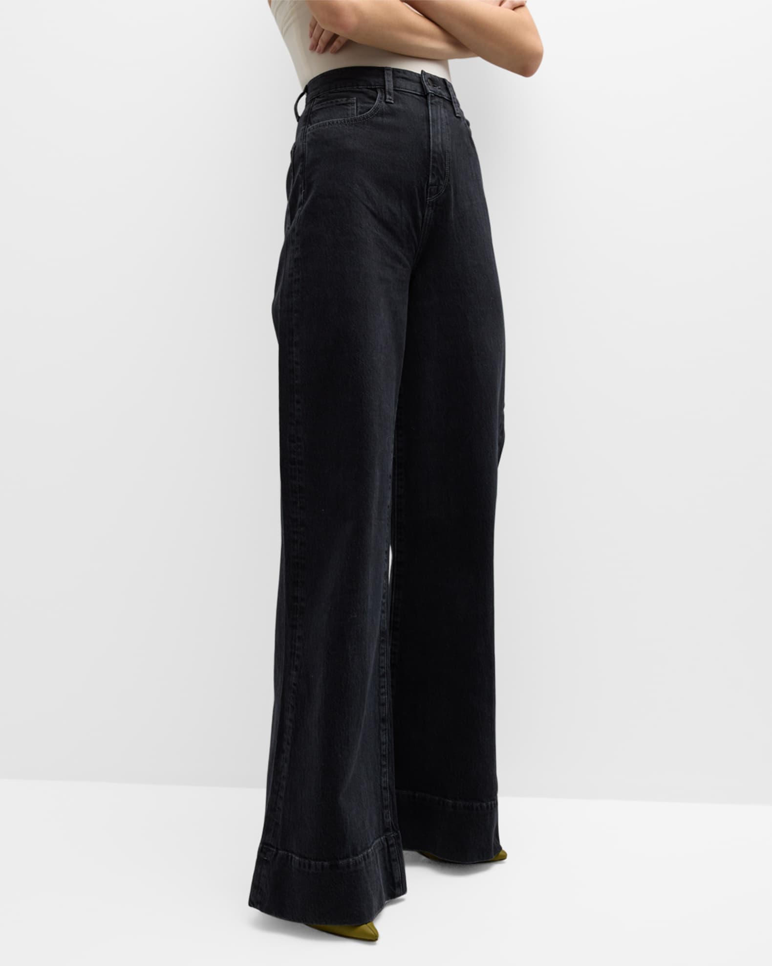 Triarchy Ms. Onassis High Rise Wide-Leg Jeans | Neiman Marcus