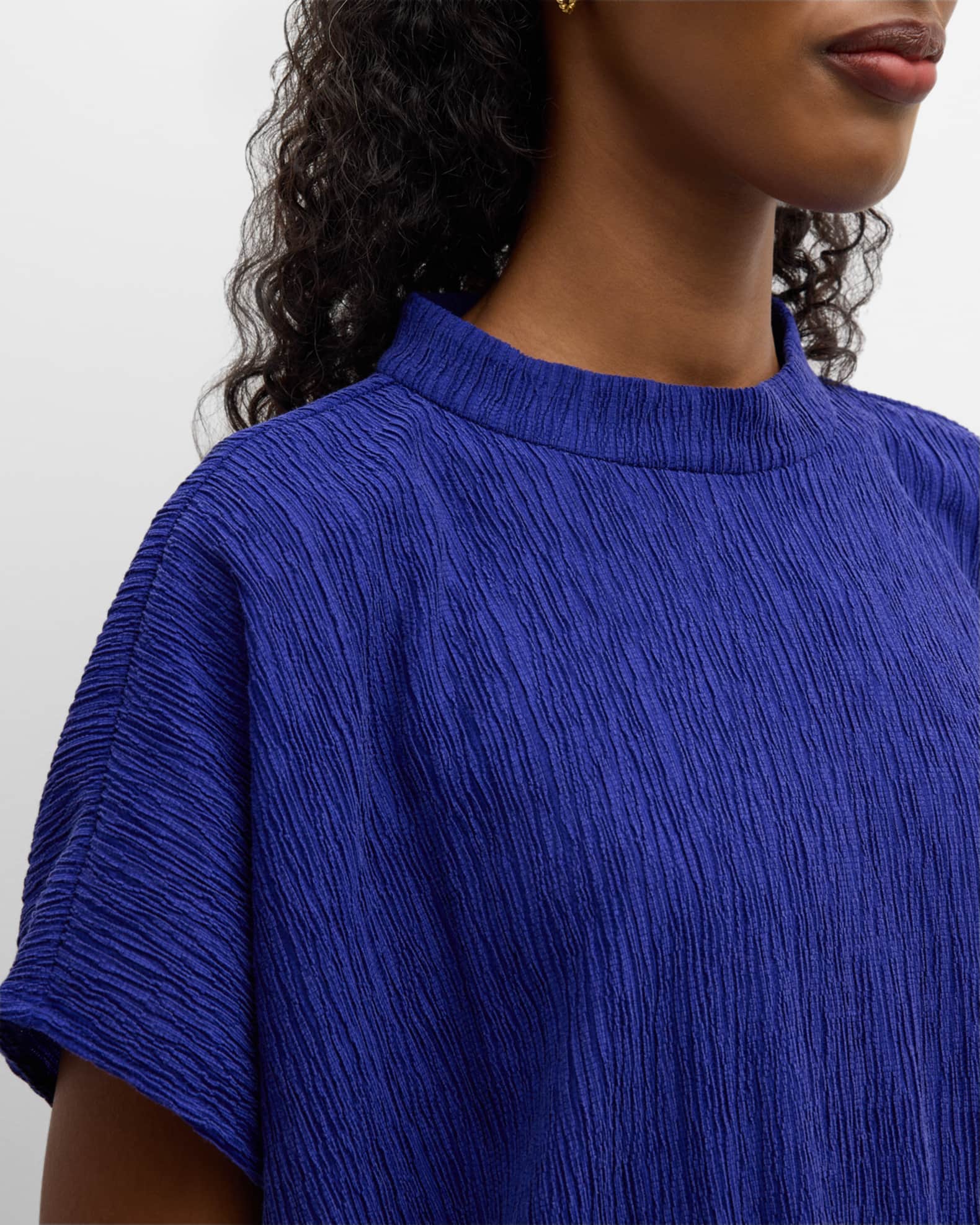 MARITIME MUSE WOVEN PLISSE TOP AND PANT SET main image 0