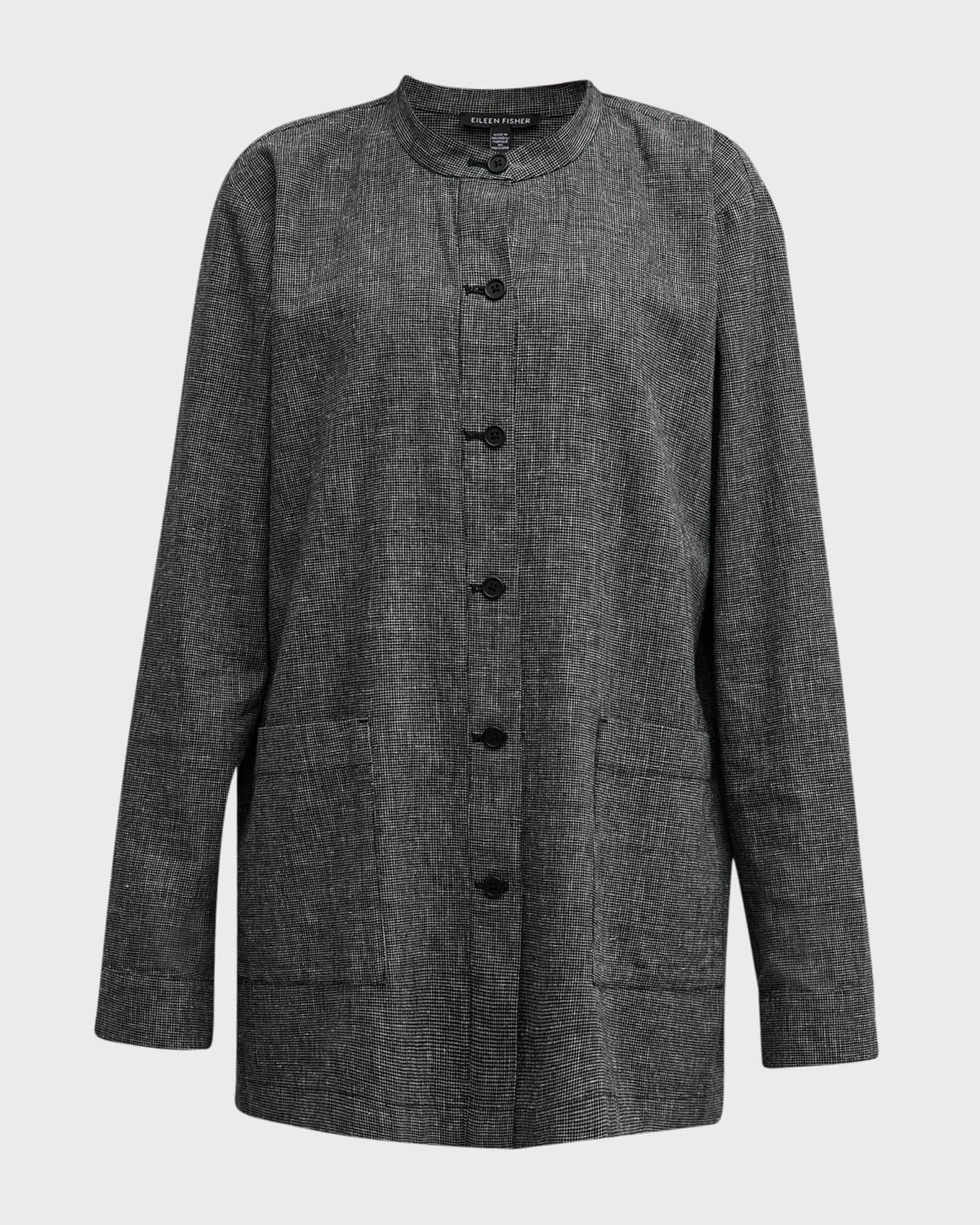 Eileen fisher grid jacket shop