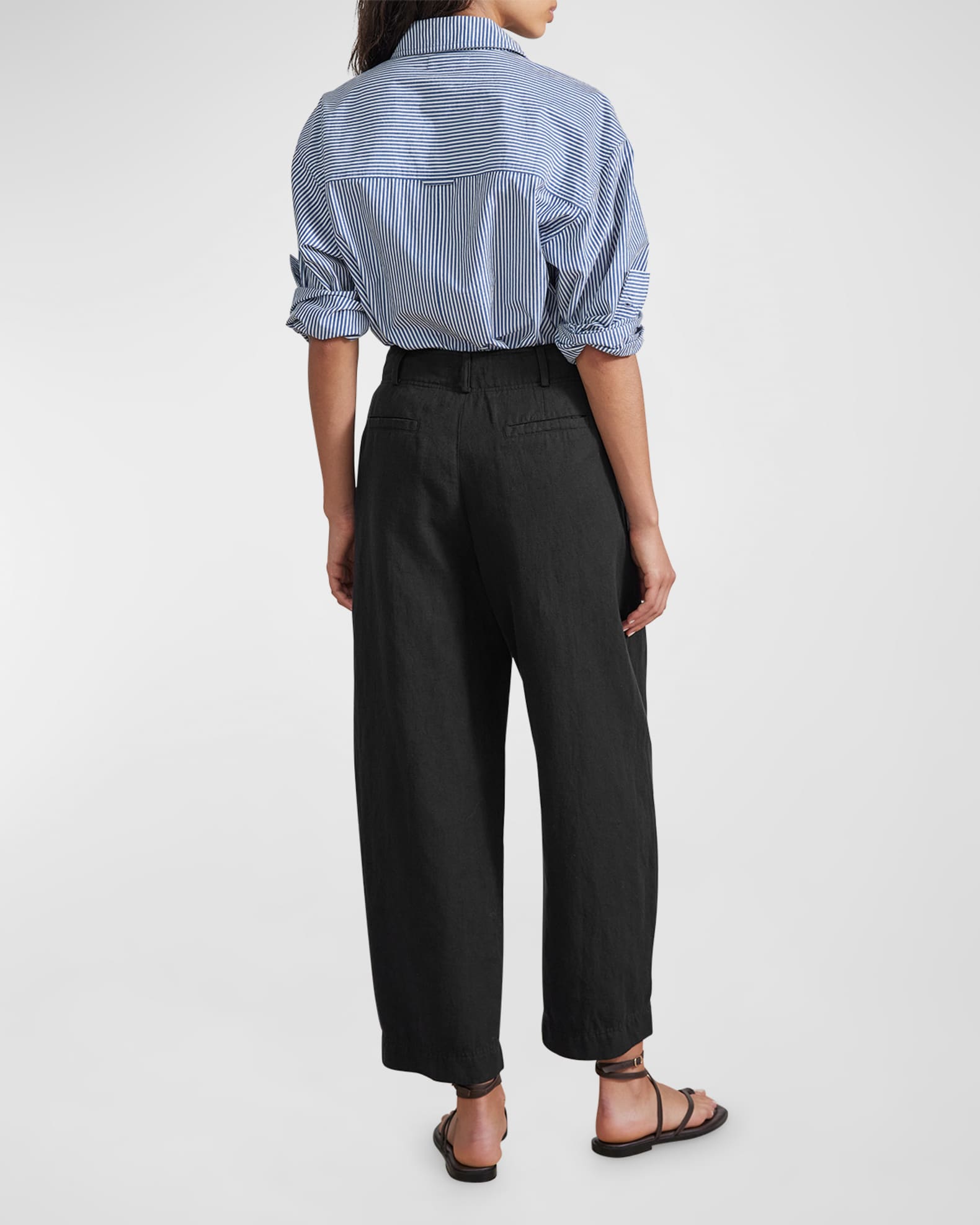 Apiece Apart Bari Cropped Wide-Leg Pants | Neiman Marcus