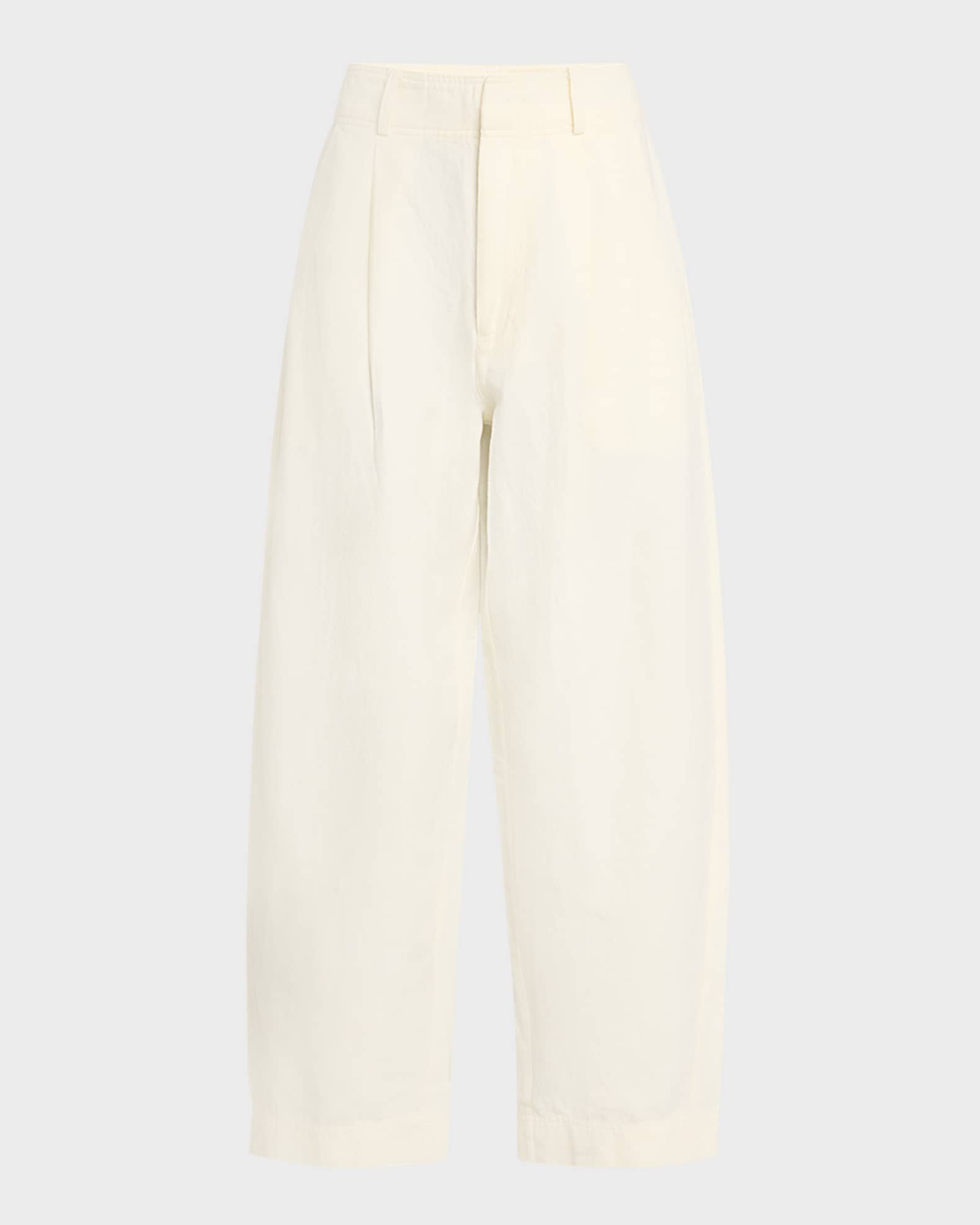 Apiece Apart Bari Cropped Wide-Leg Pants | Neiman Marcus