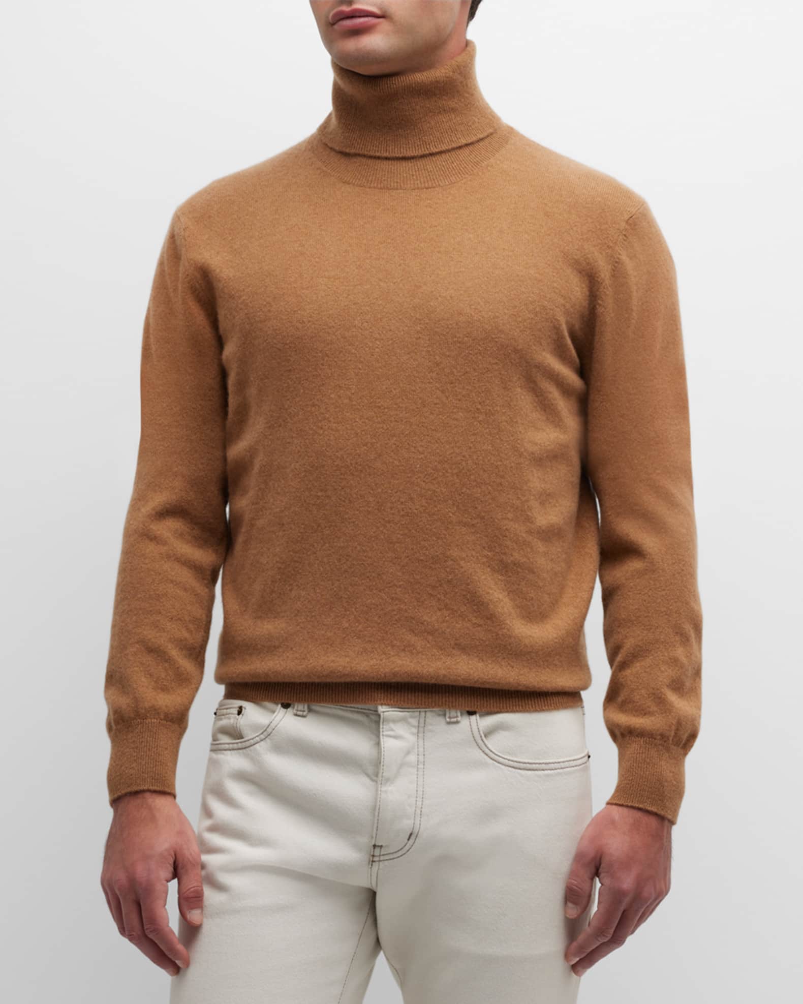 Neiman Marcus Cashmere Collection Men's Cashmere Turtleneck Sweater Neiman Marcus