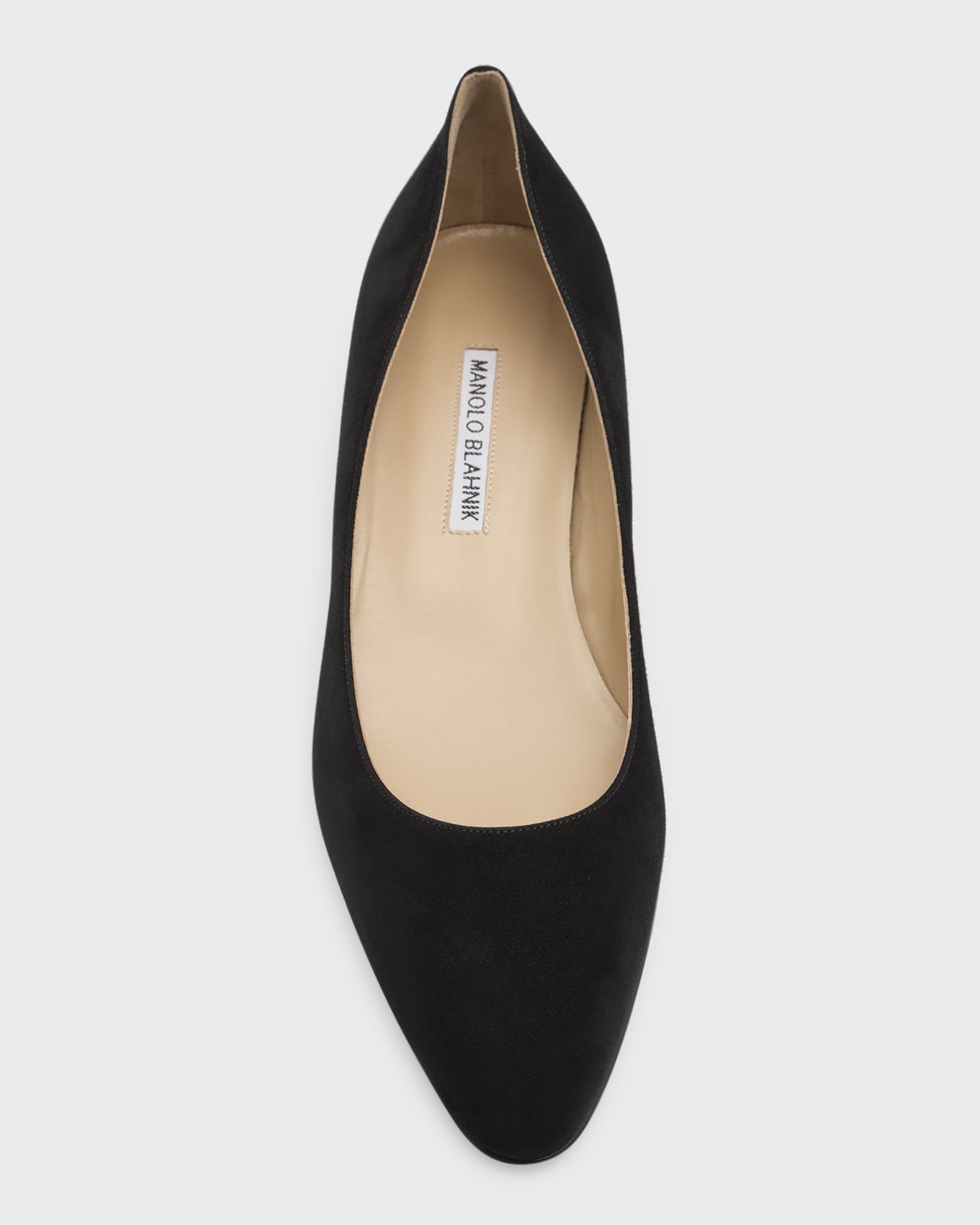 Manolo Blahnik Lista Suede Pumps | Neiman Marcus
