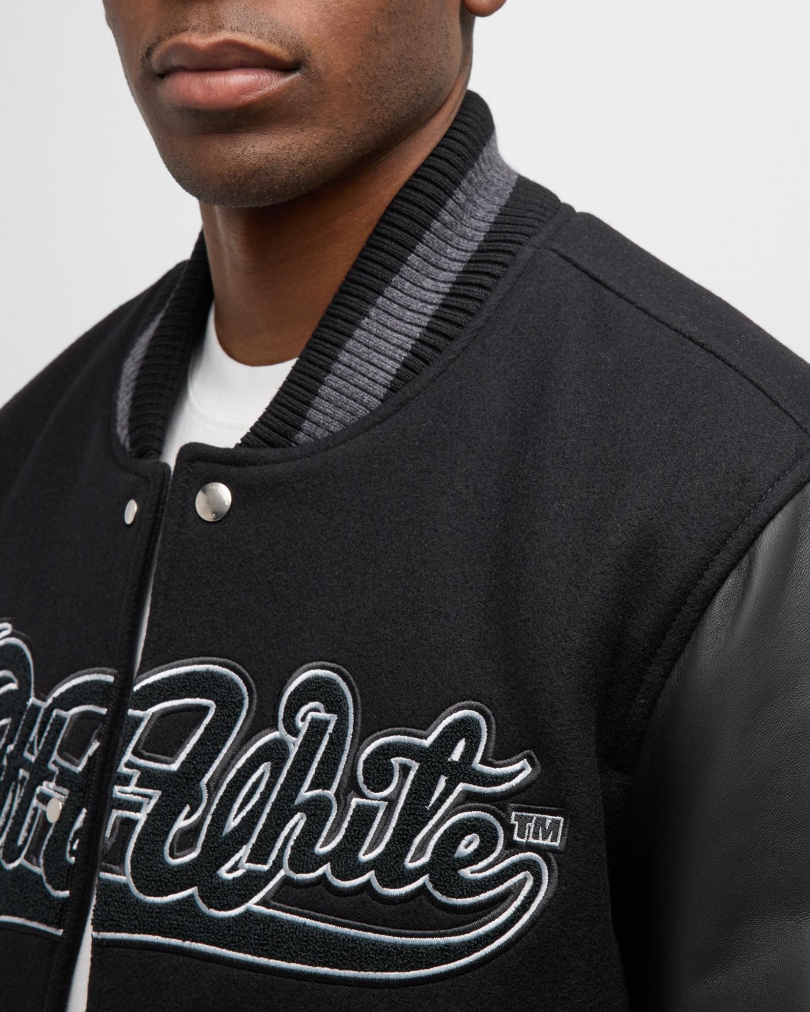 Off-White Men's Tyre Moon Varsity Jacket | Neiman Marcus