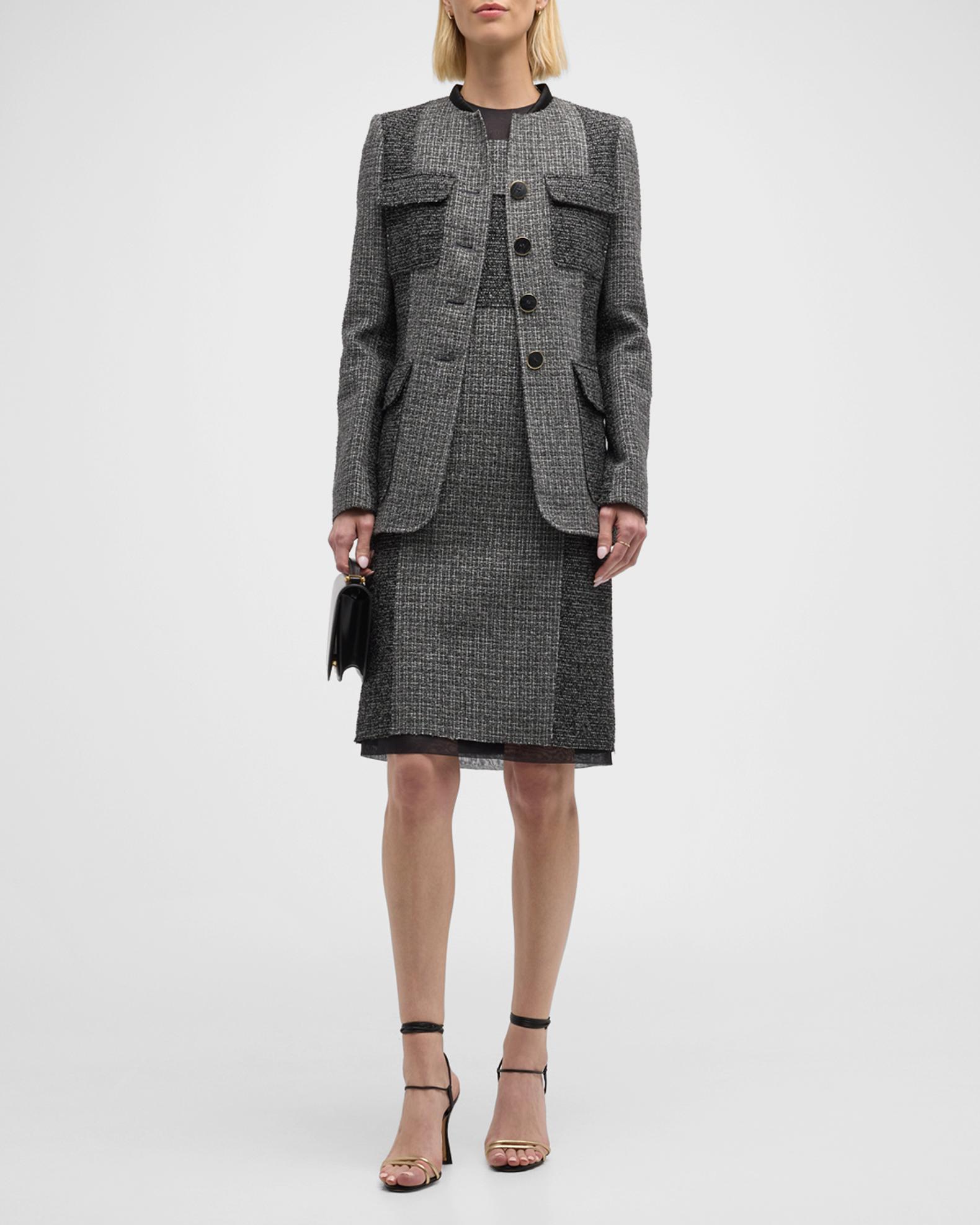 Micro Pattern Tweed Collection | Neiman Marcus