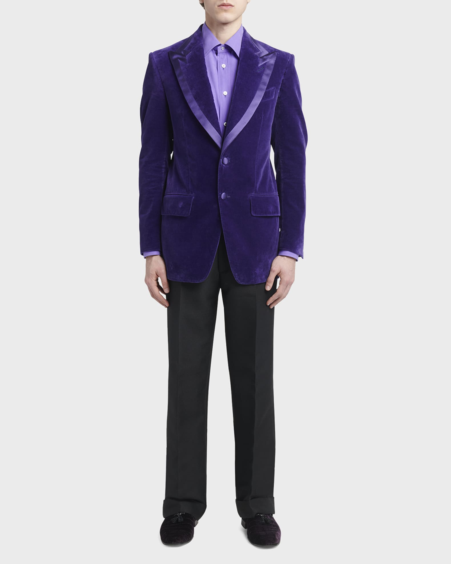 TOM FORD Men s Atticus Compact Velvet Cocktail Jacket Neiman Marcus