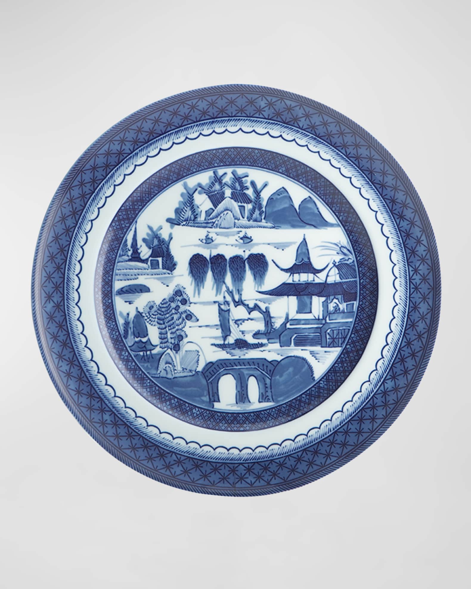 Blue Canton Dinner Plate 1