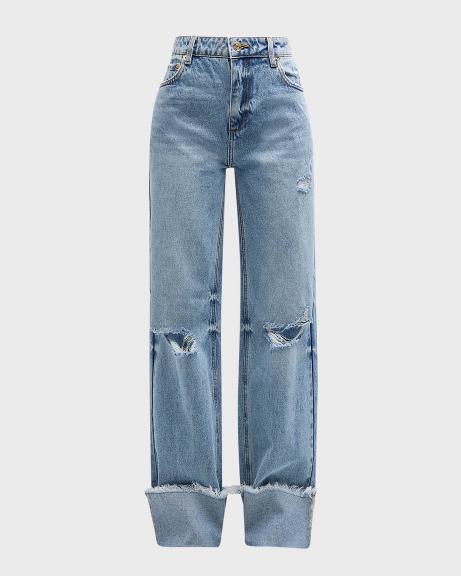 SER.O.YA Margot Cuffed Boyfriend Jeans Neiman Marcus