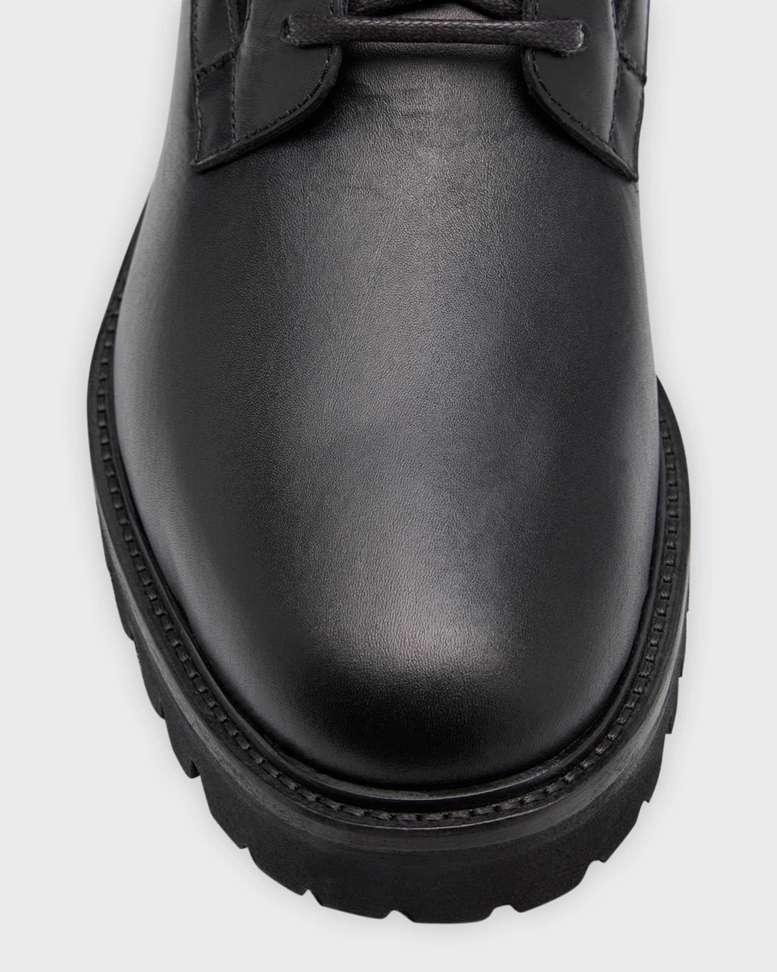 Aquatalia Men s Gitano Weatherproof Leather and Suede Lace Up Boots Neiman Marcus