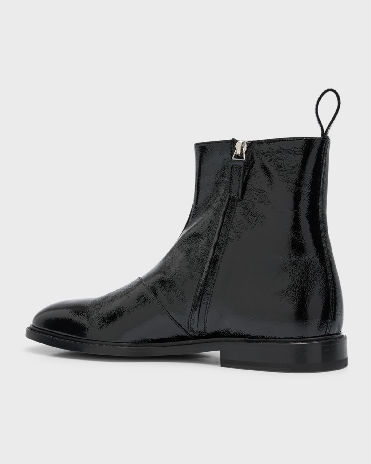 ブーツその他 Moschino Glossy Leather Lace-Up Boot With Sole Moschino | Shoes | Moschino Glossy Leather Laceup Boot With
