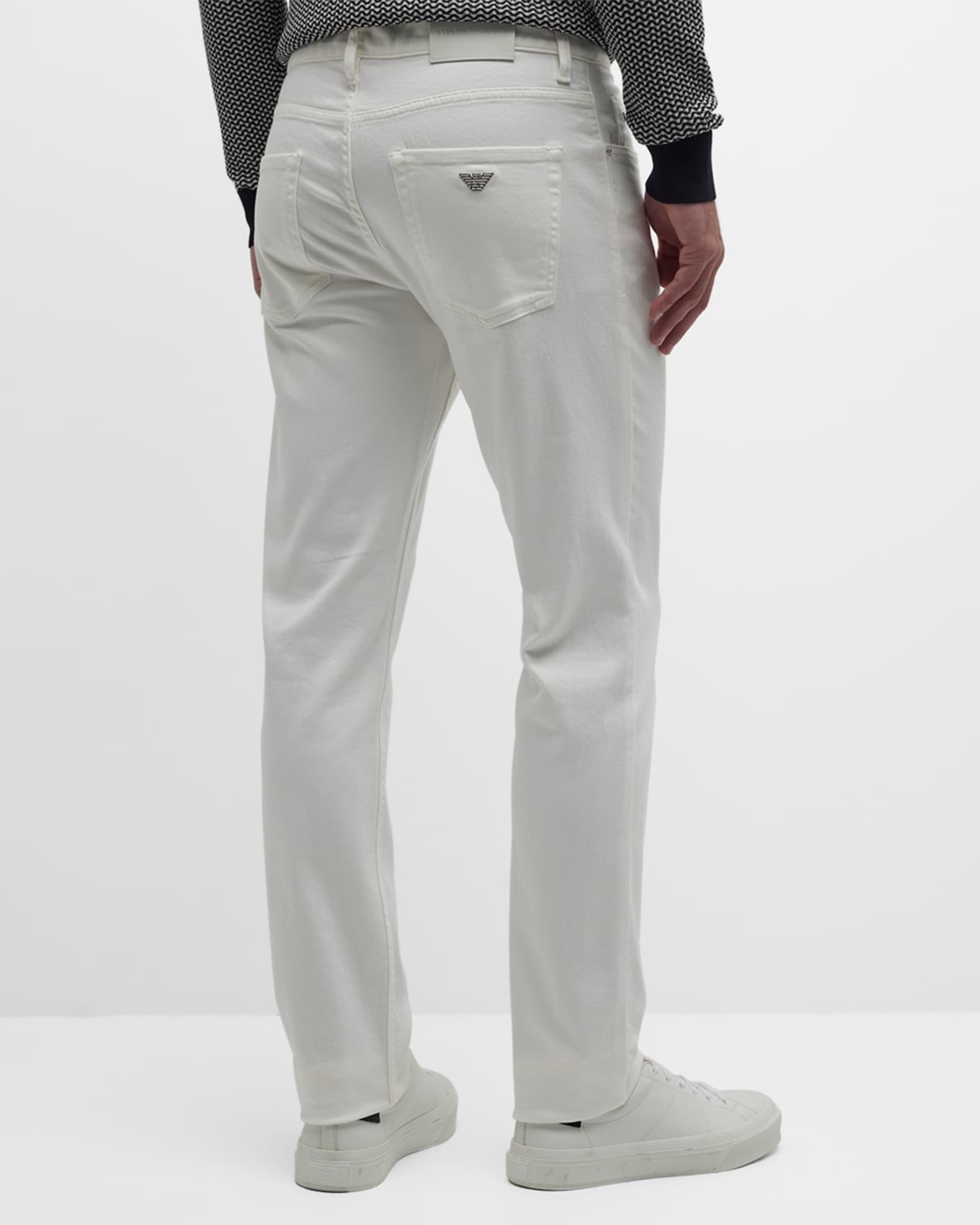 Emporio Armani Men's Cotton Stretch 5-Pocket Pants | Neiman Marcus