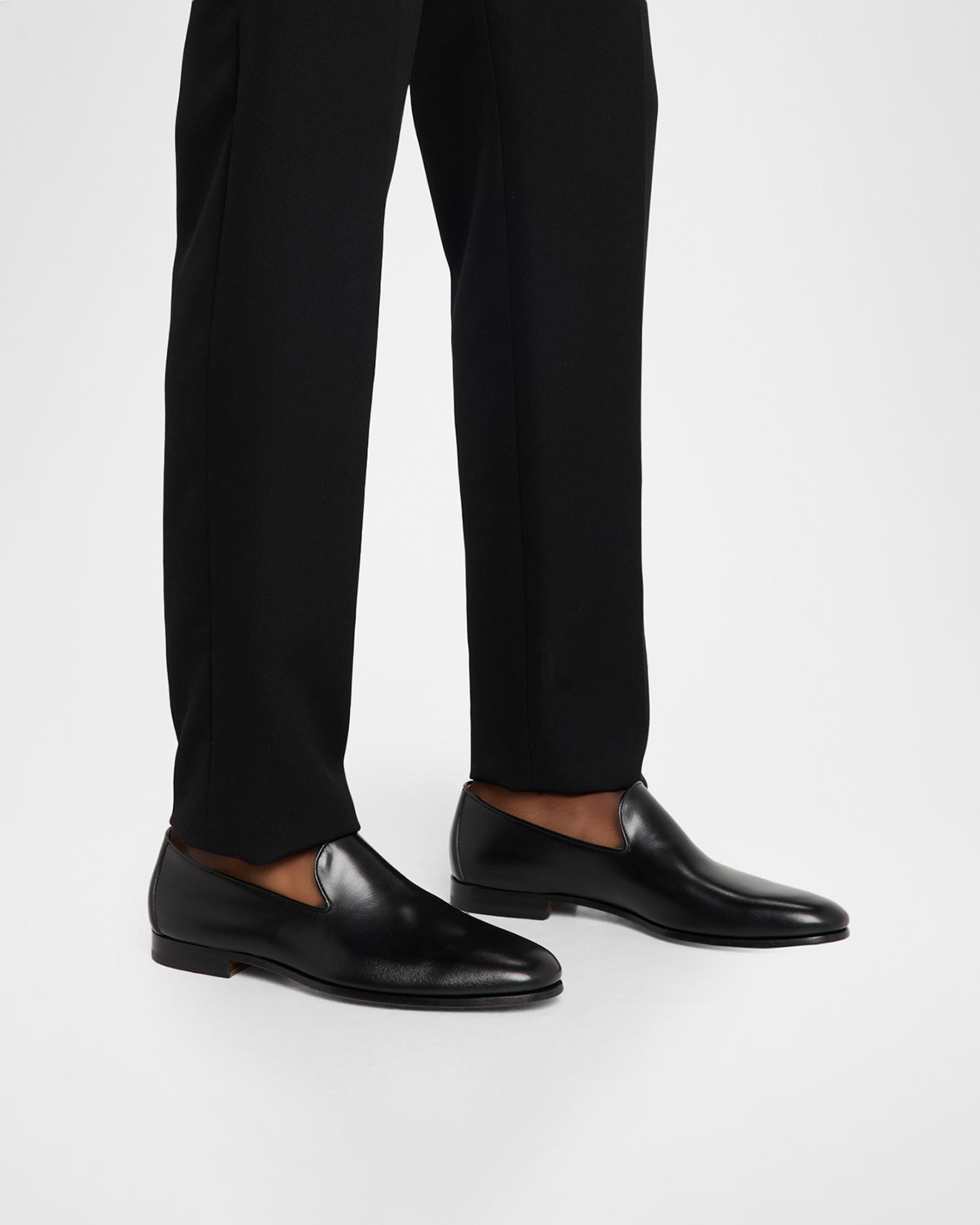 Magnanni Lino Dress Shoes Mens 10 Black Leather Bit Loafers Slip On Formal Magnanni Shoes Men\ main image 2
