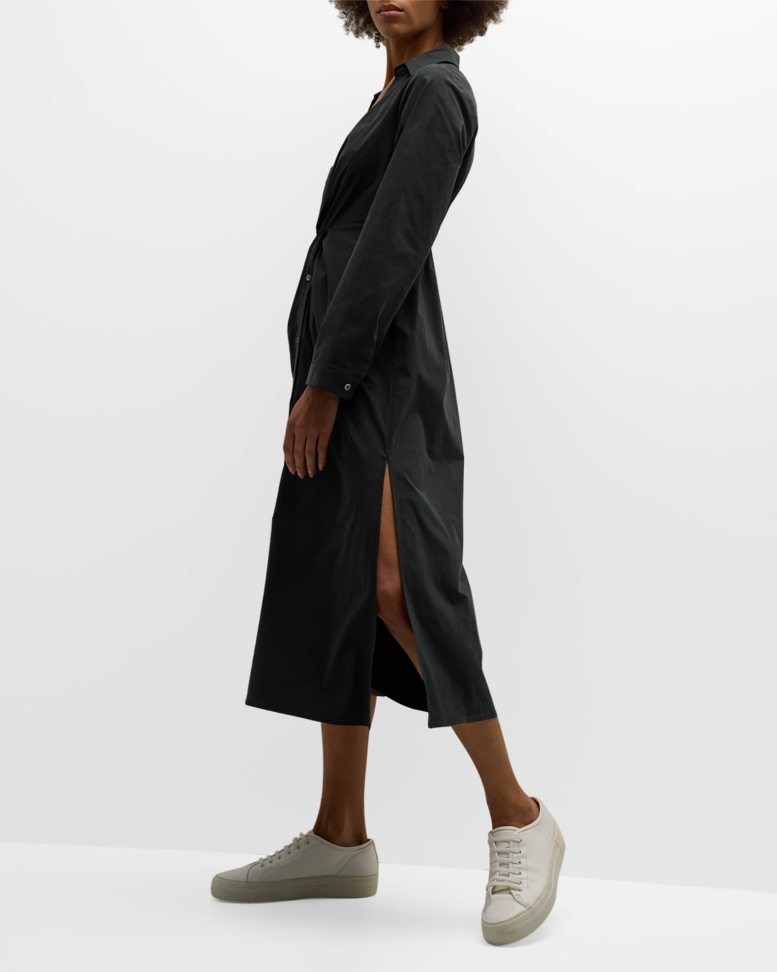 Rails Irie Twist-Front Midi Shirtdress | Neiman Marcus