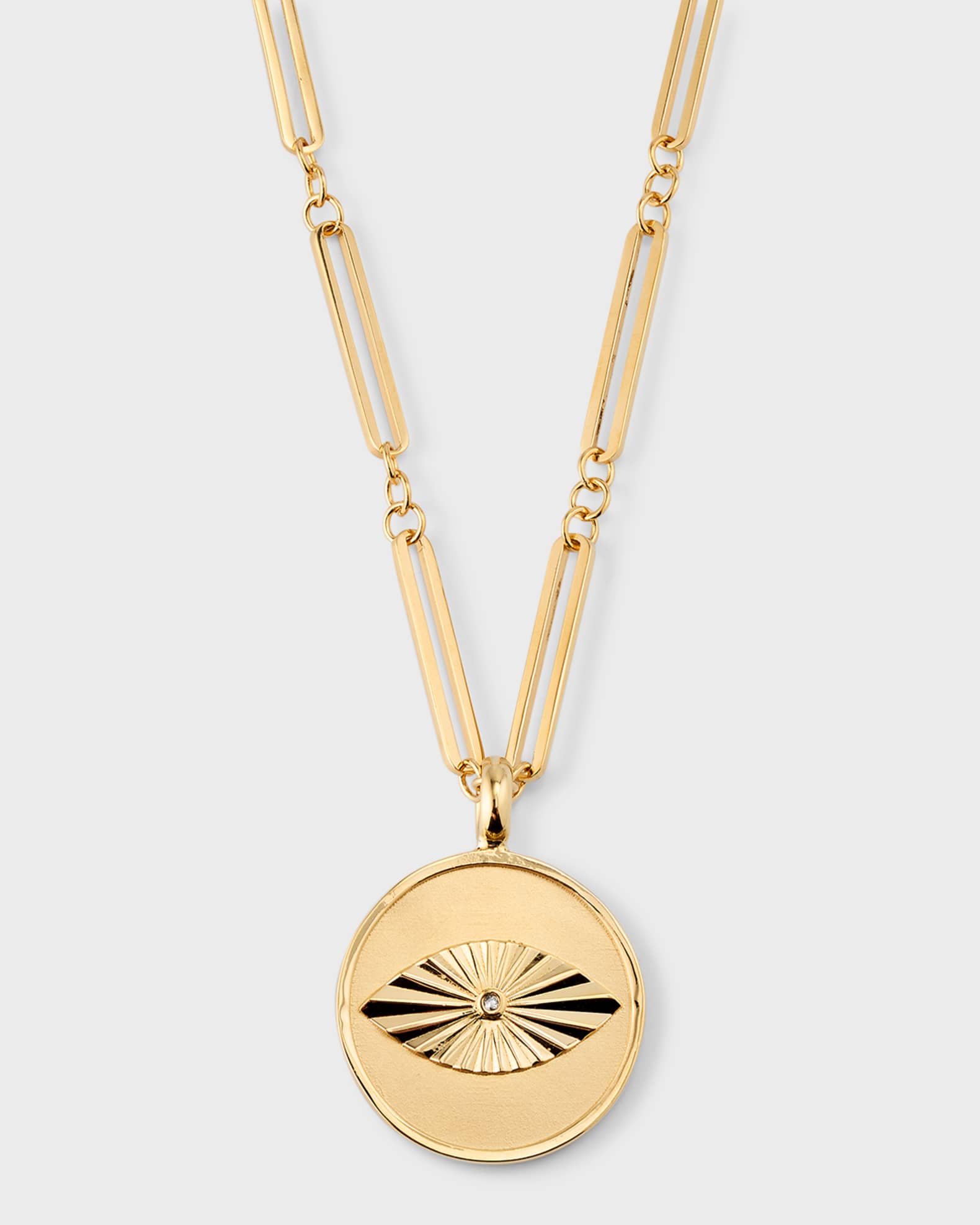 Jennifer Zeuner Levi Evil Eye Charm Necklace | Neiman Marcus