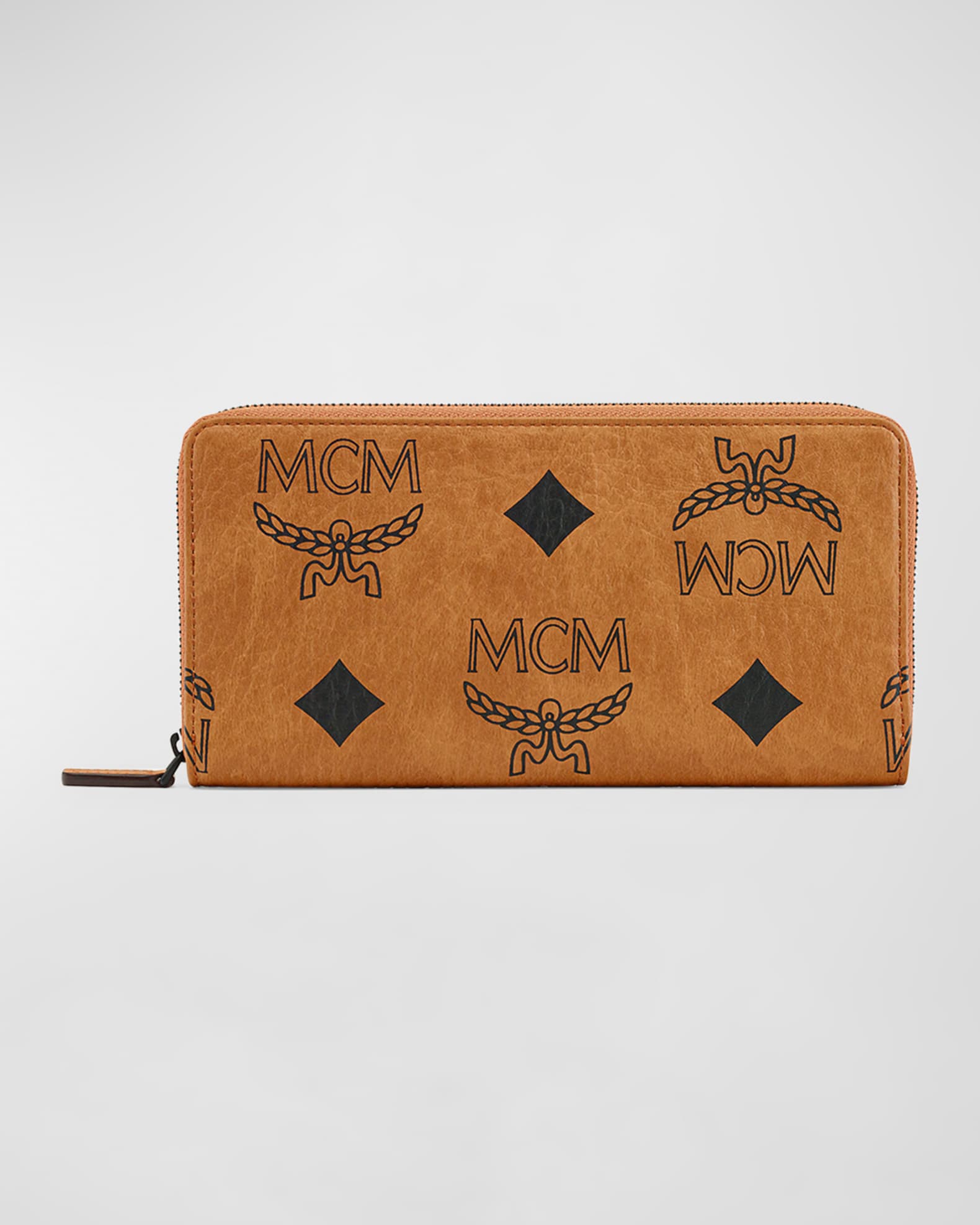 MCM Aren Visetos Zip Continental Wallet Neiman Marcus