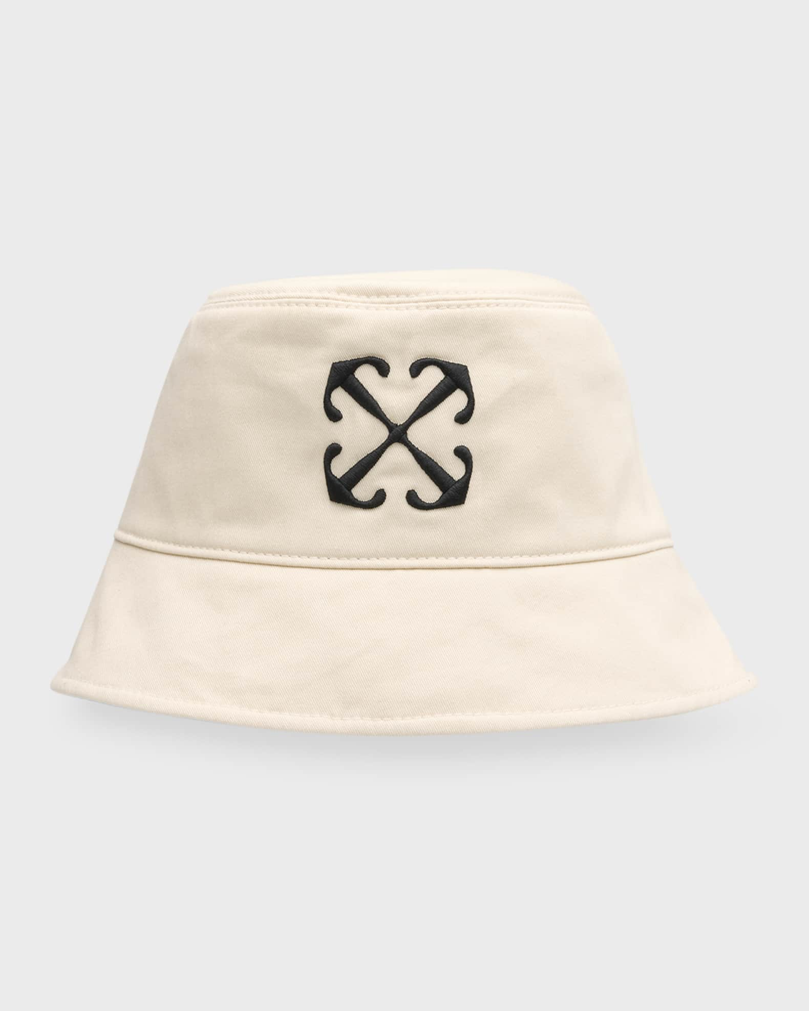 Off-White Drill Arrow Reversible Bucket Hat , Women's, Hats Bucket Hats