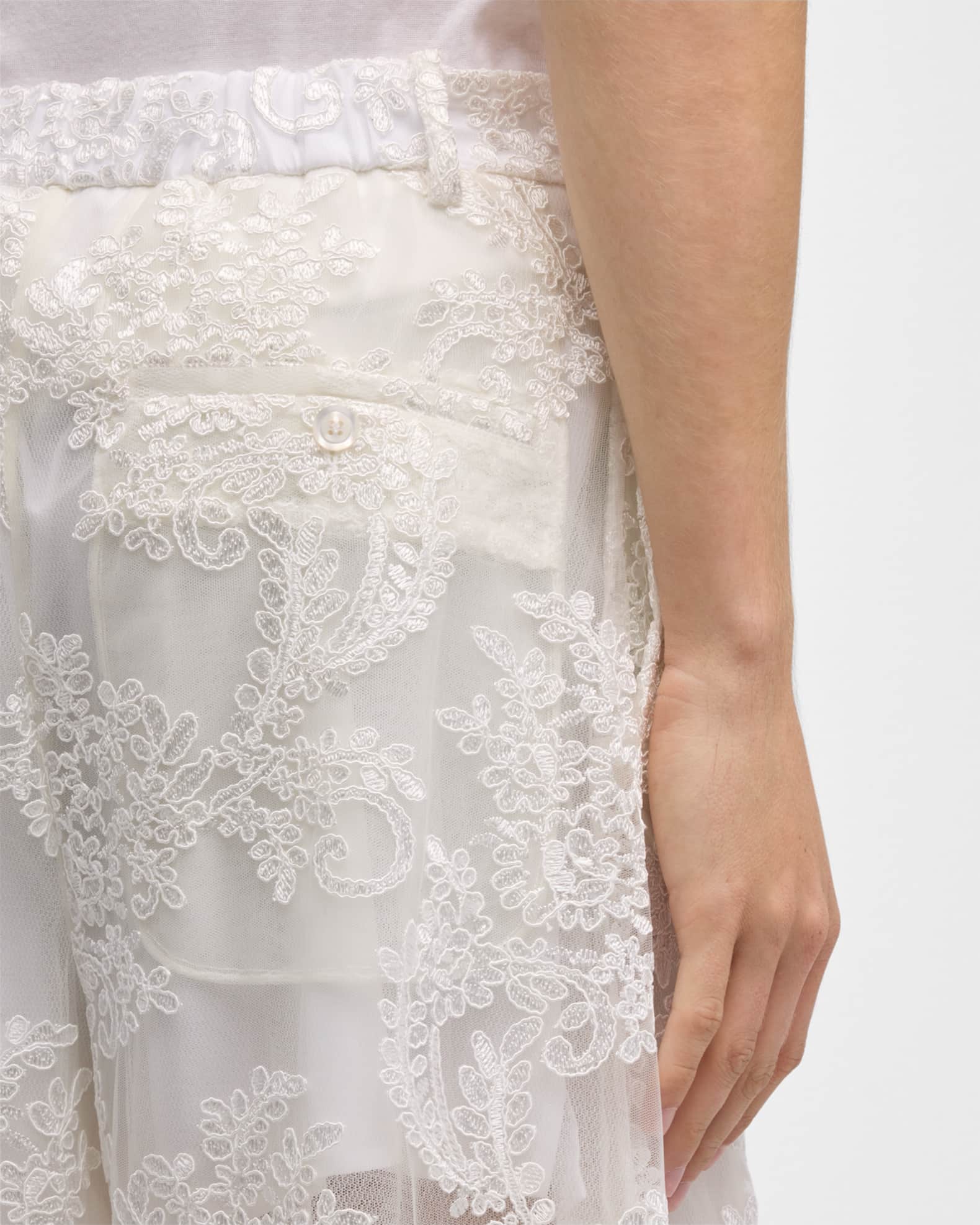 Simone Rocha Men's Corded Lace Wide-Leg Pants | Neiman Marcus