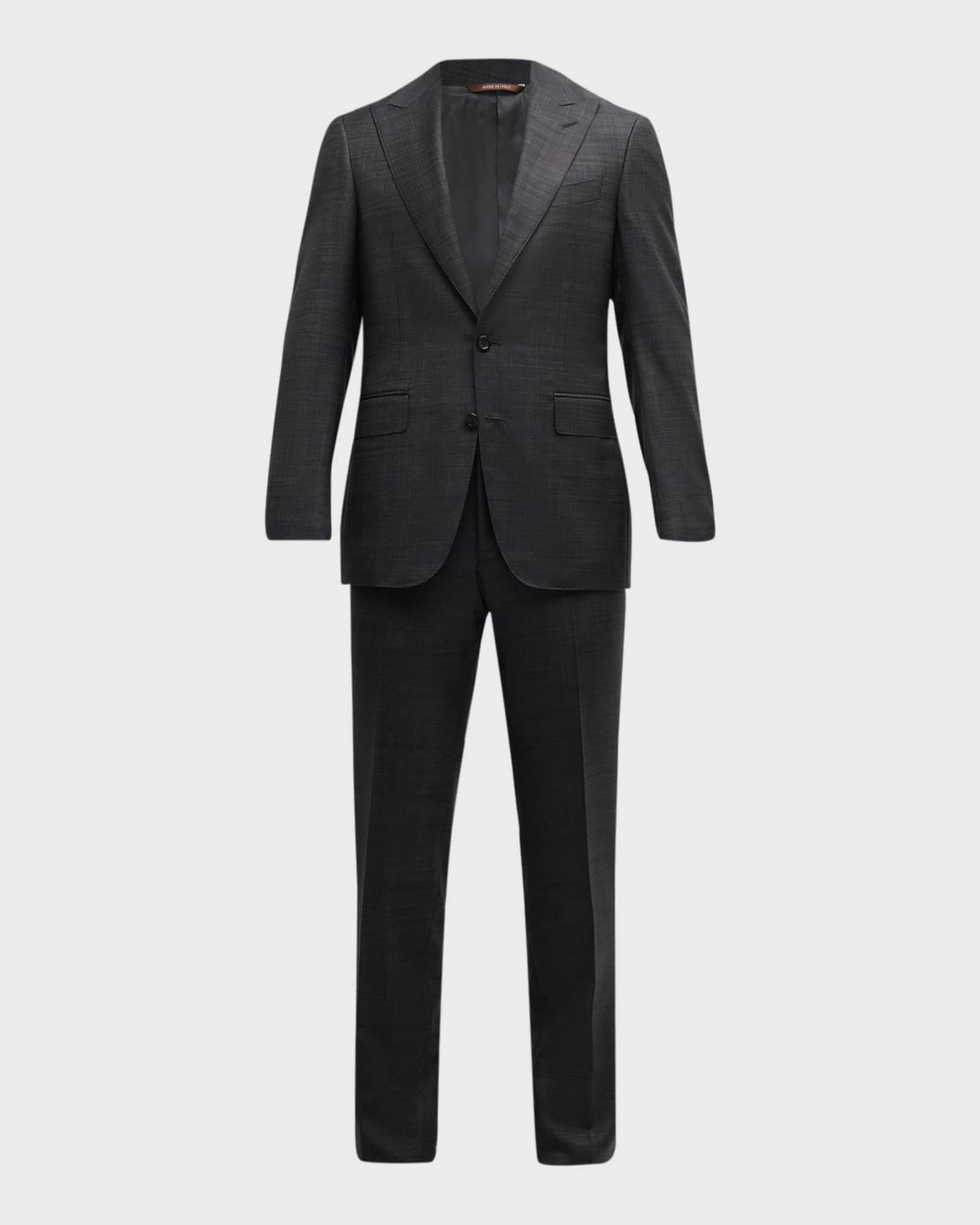 Canali Men's Solid Wool Tic Suit