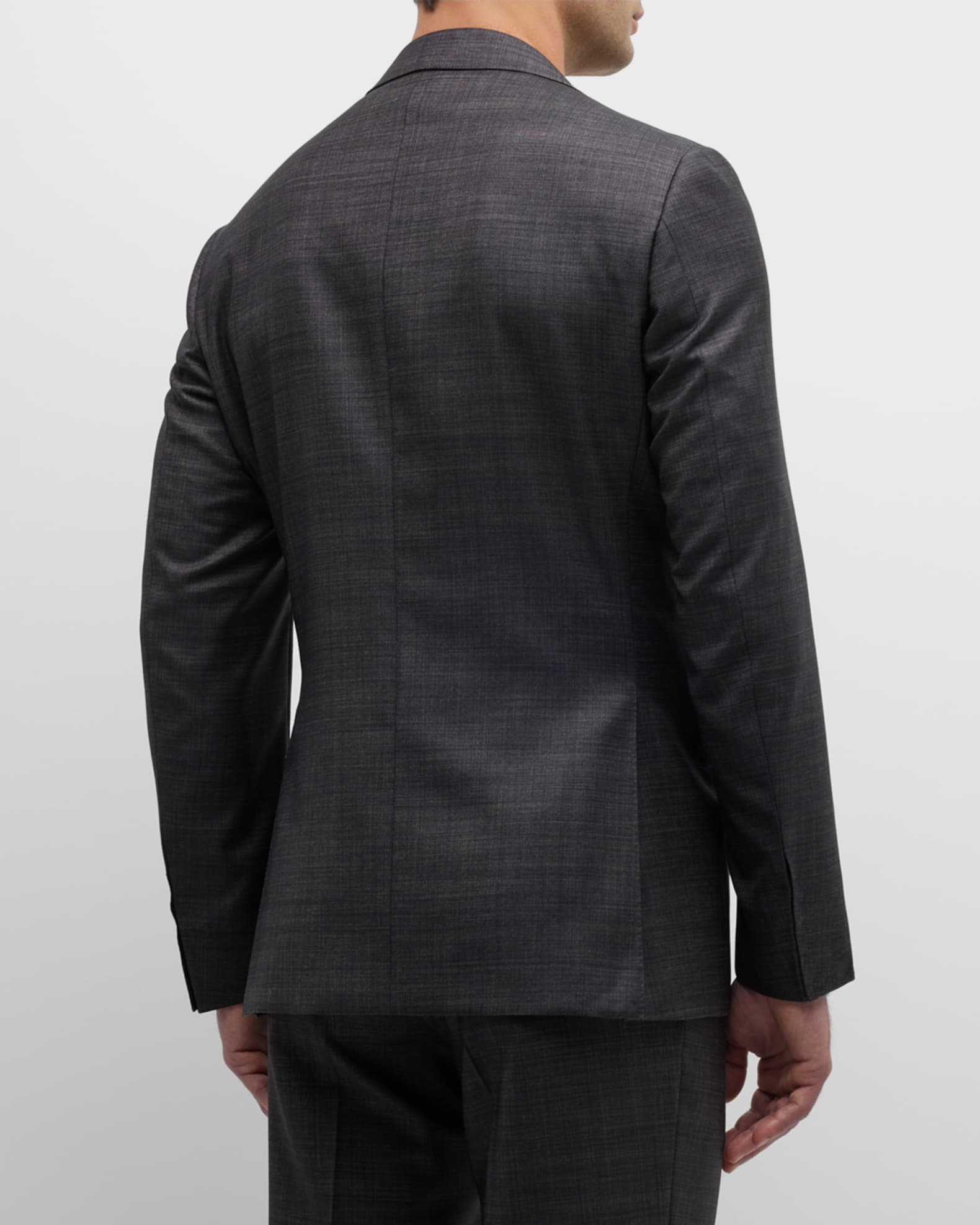 Canali Men's Solid Wool Tic Suit | Neiman Marcus
