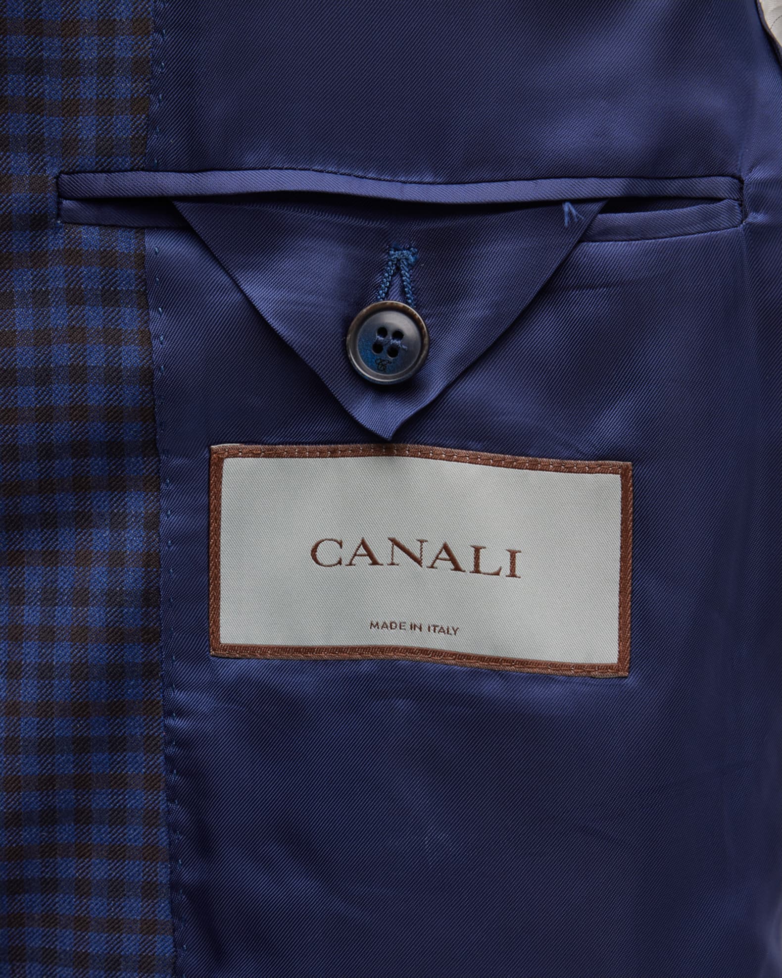 Canali Men's Mini Check Sport Jacket | Neiman Marcus