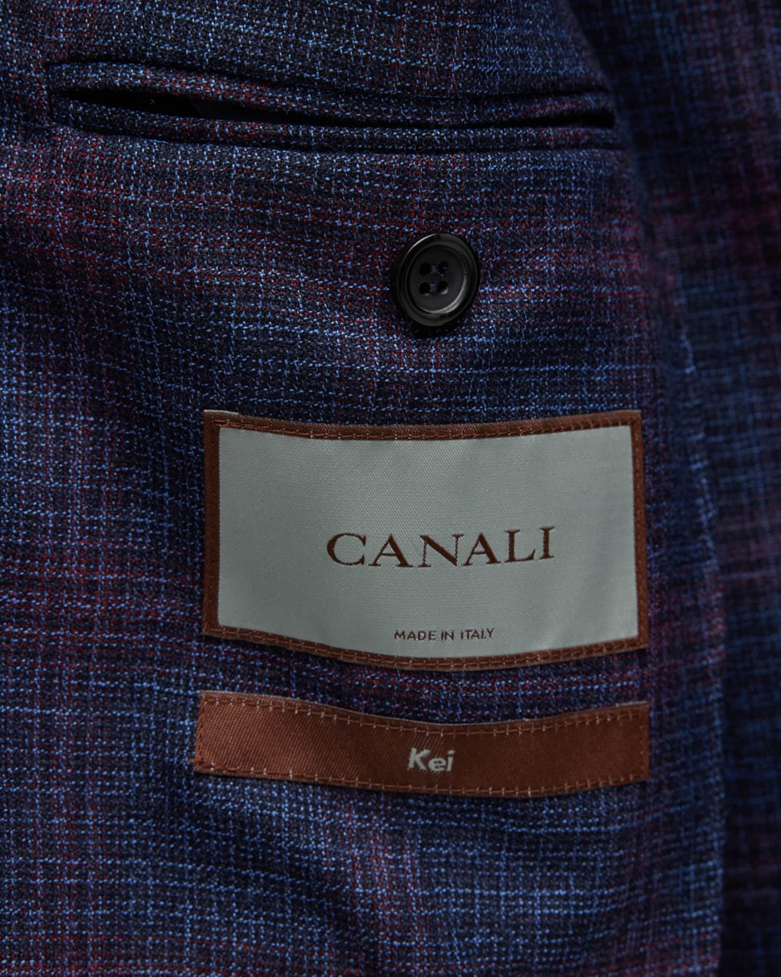 Canali Men's Plaid Sport Jacket | Neiman Marcus