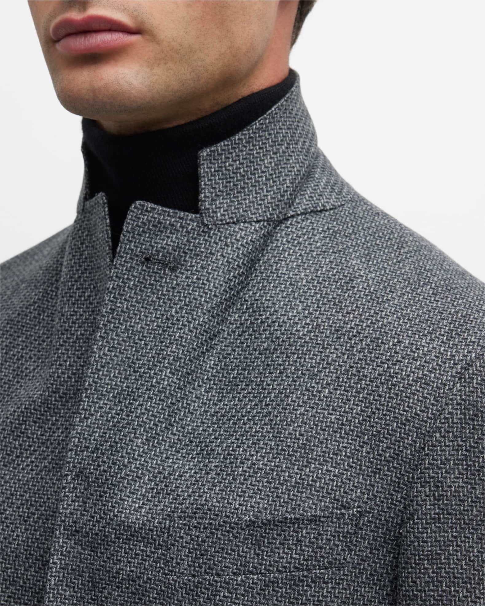 Canali Men's Wool StepWeave Sport Coat Neiman Marcus