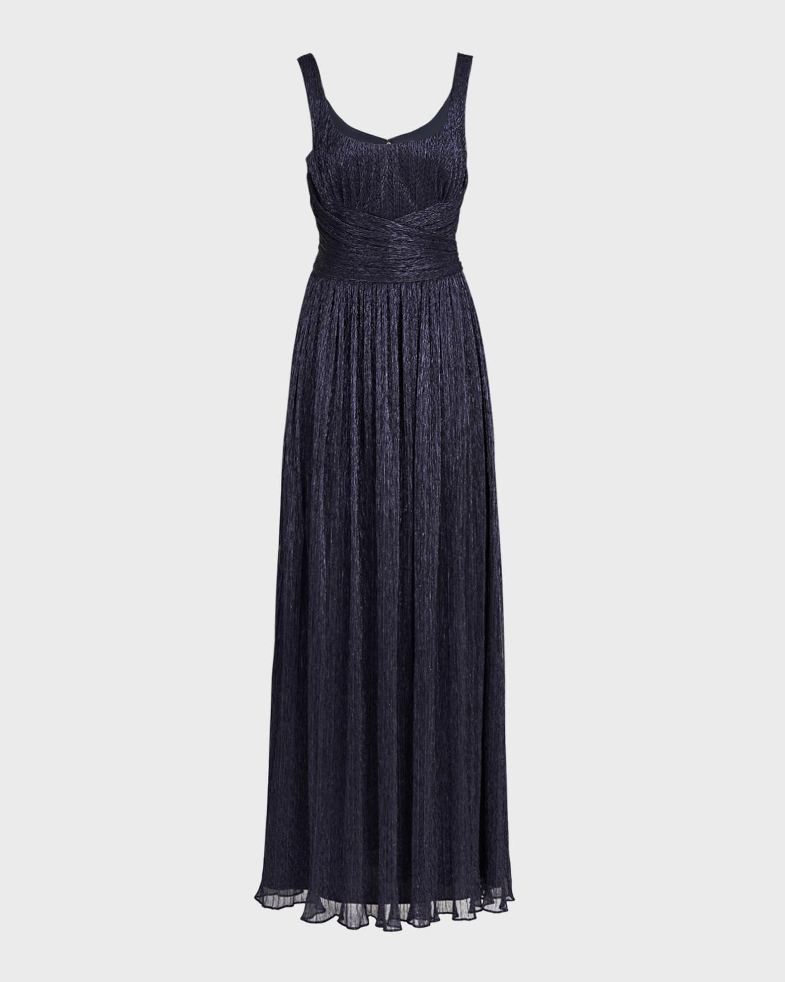 Halston Hollyn Sleeveless Shimmer Jersey Gown | Neiman Marcus