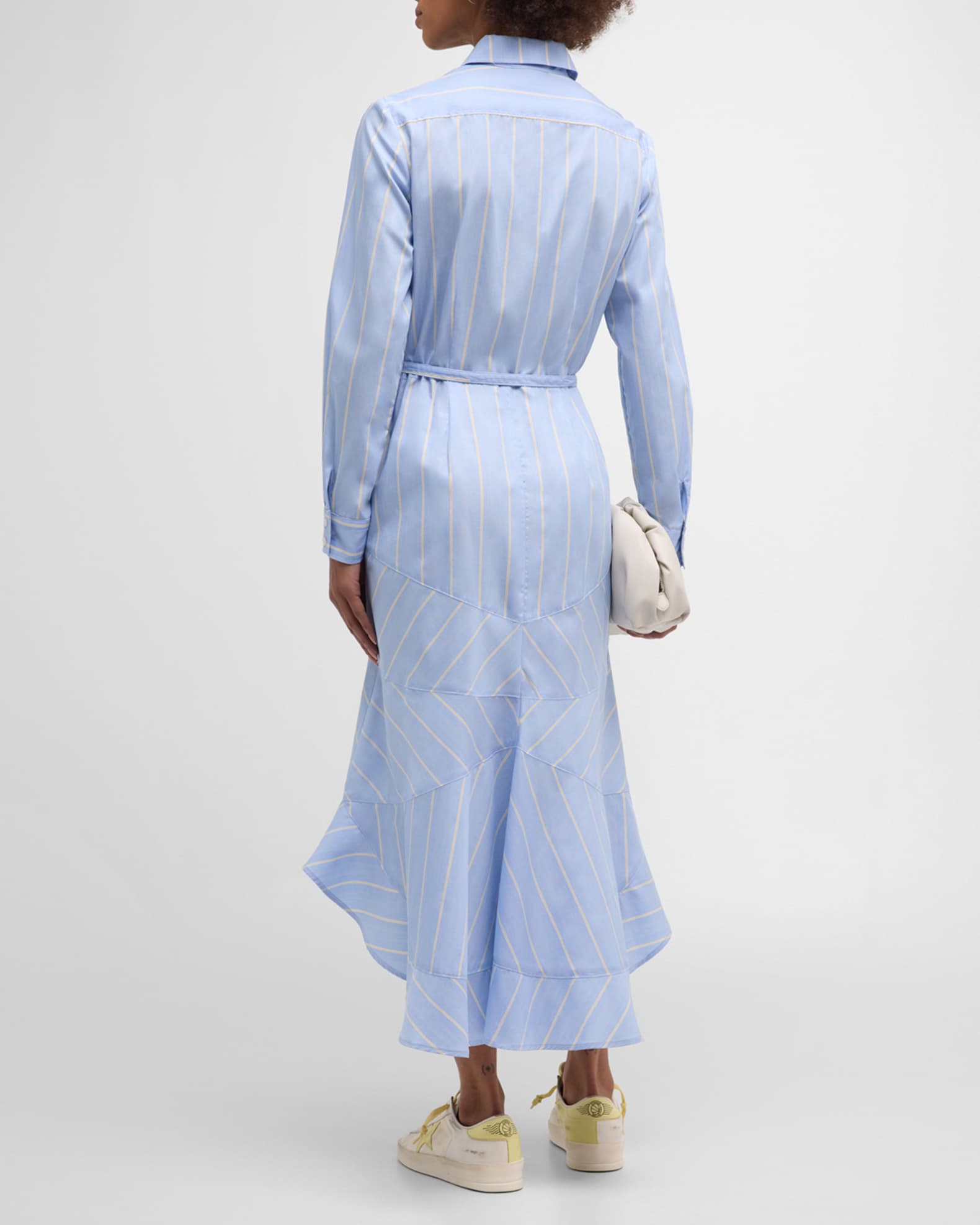 Finley Leanardo Belted Striped Midi Shirtdress Neiman Marcus