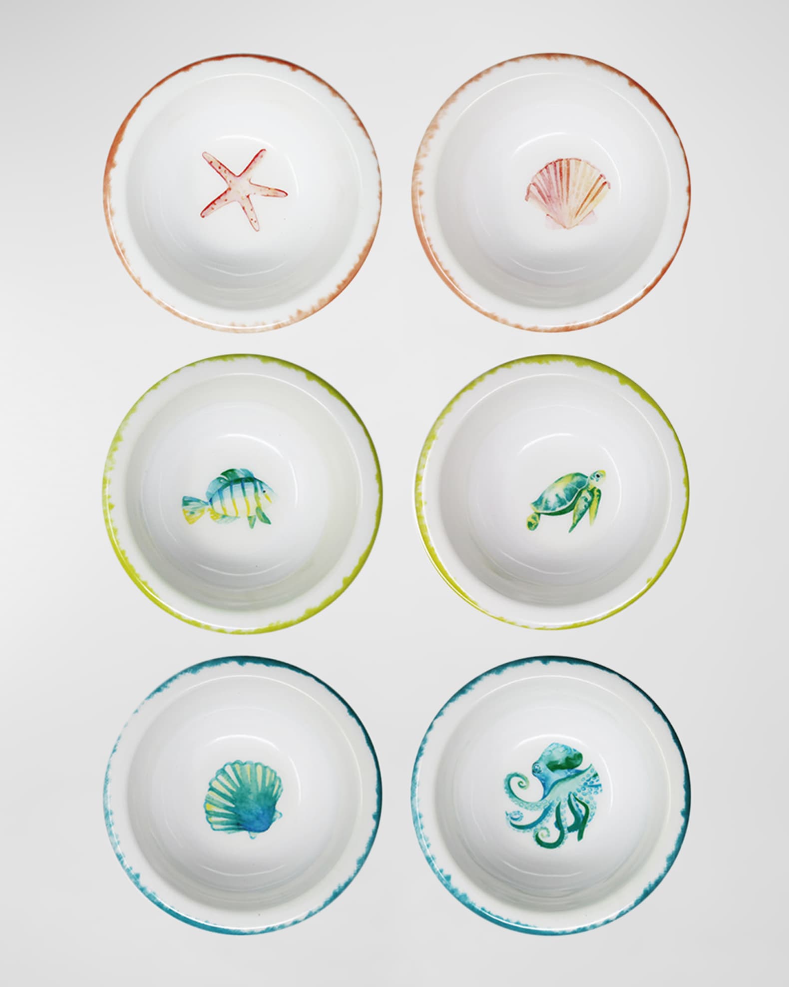 Le Cadeaux La Mer Mini Bowls, Set of 12