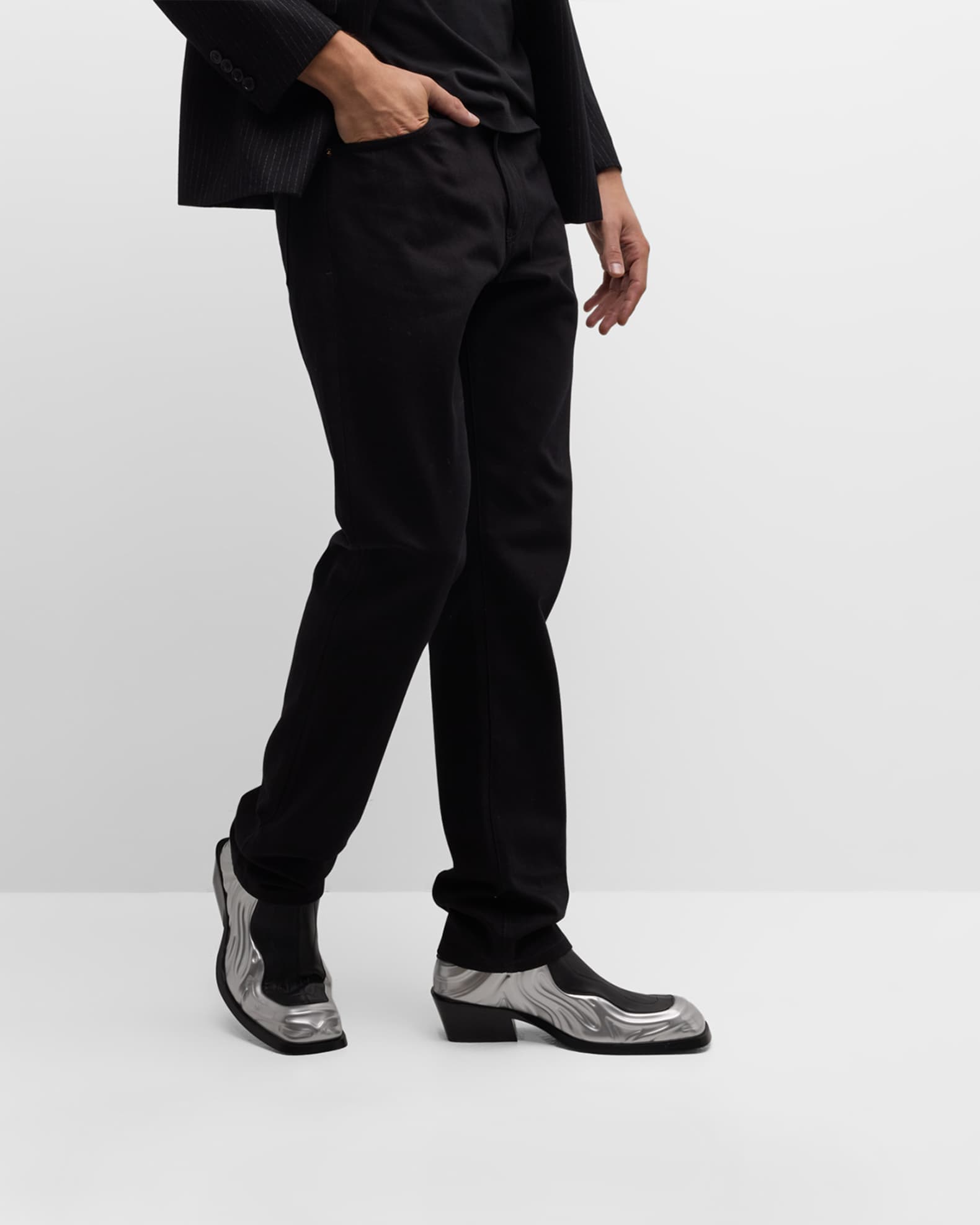 Versace Men's Solare 3D Stretch Ankle Boots | Neiman Marcus