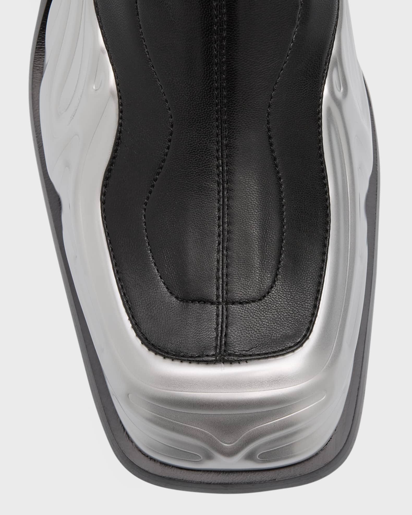 Versace Men's Solare 3D Stretch Ankle Boots | Neiman Marcus