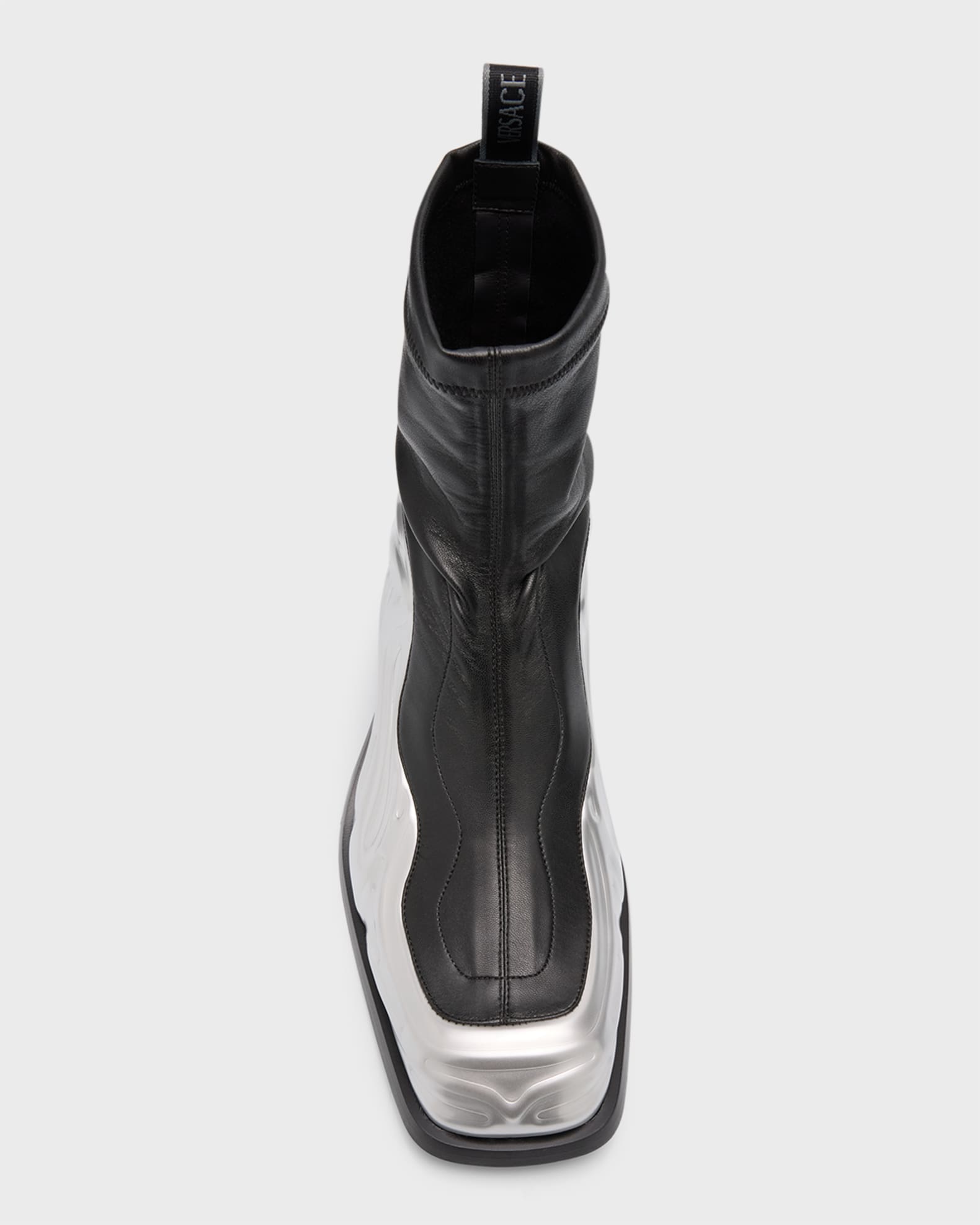 【23AW NEW】VERSACE_men/ Solare 3D ストレッチ アンクルブーツ Versace Men's Solare 3D Stretch Ankle Boots | Neiman Marcus