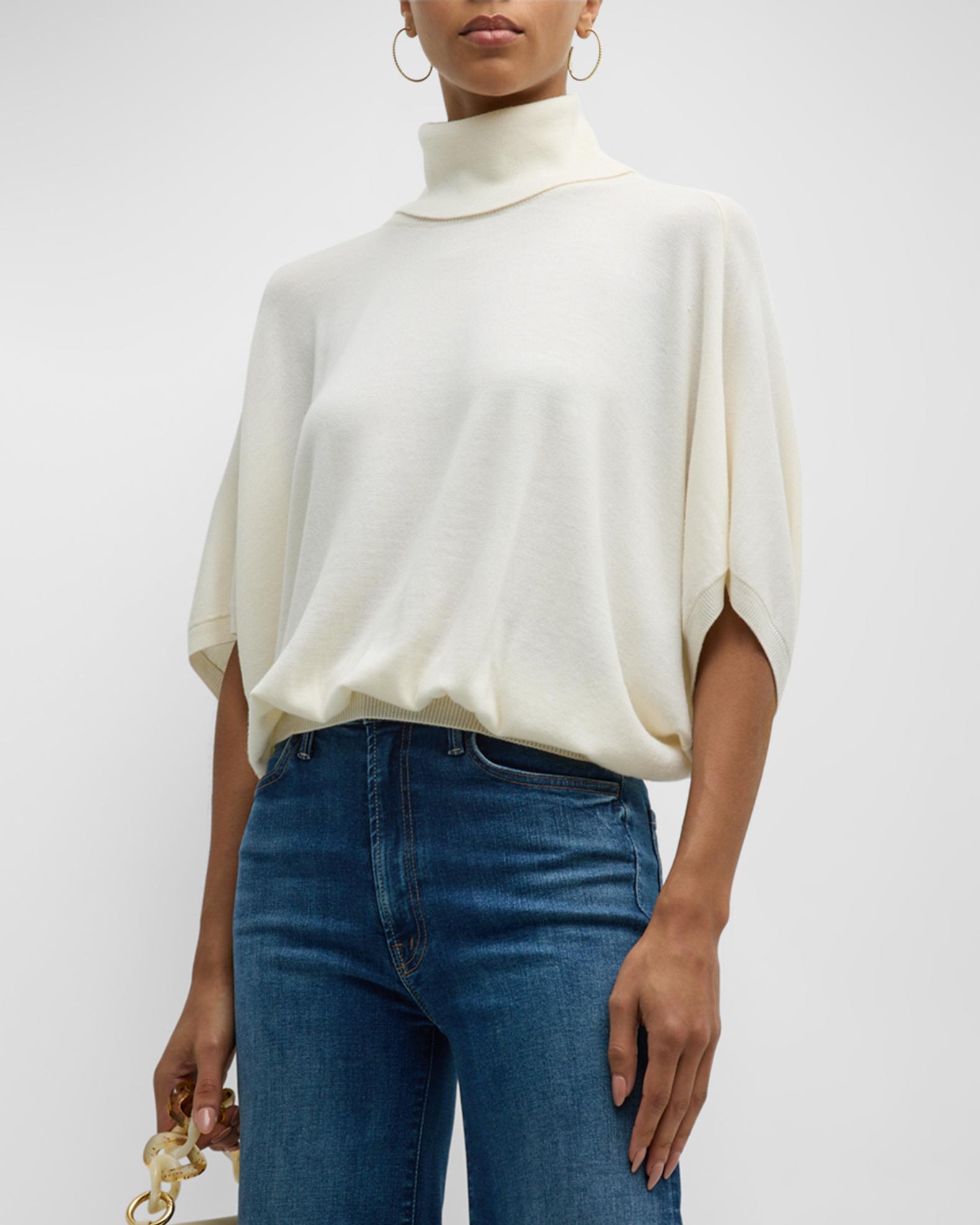 Cady Bamboo Turtleneck Blouse