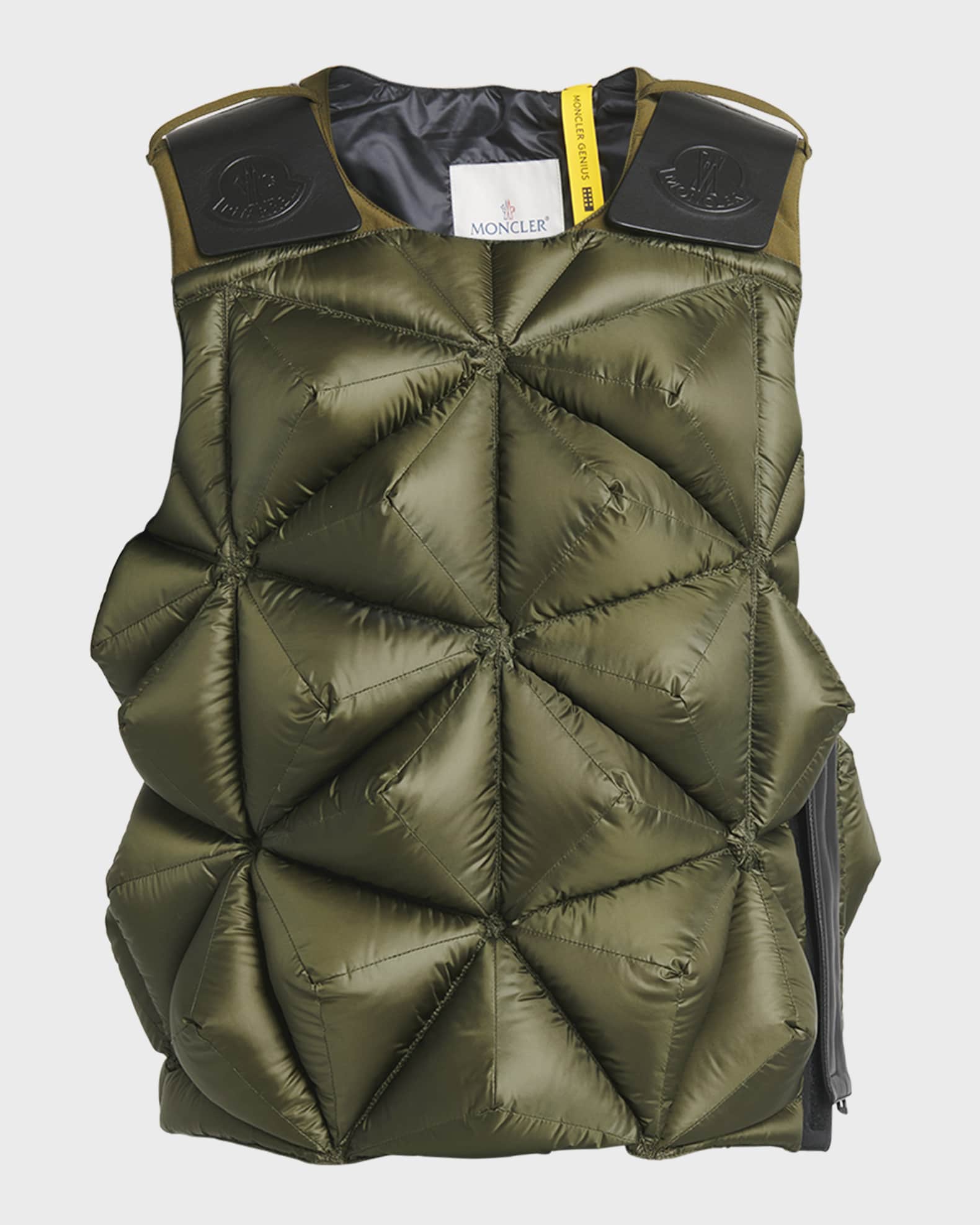 Moncler mixed media sale puffer vest jacket