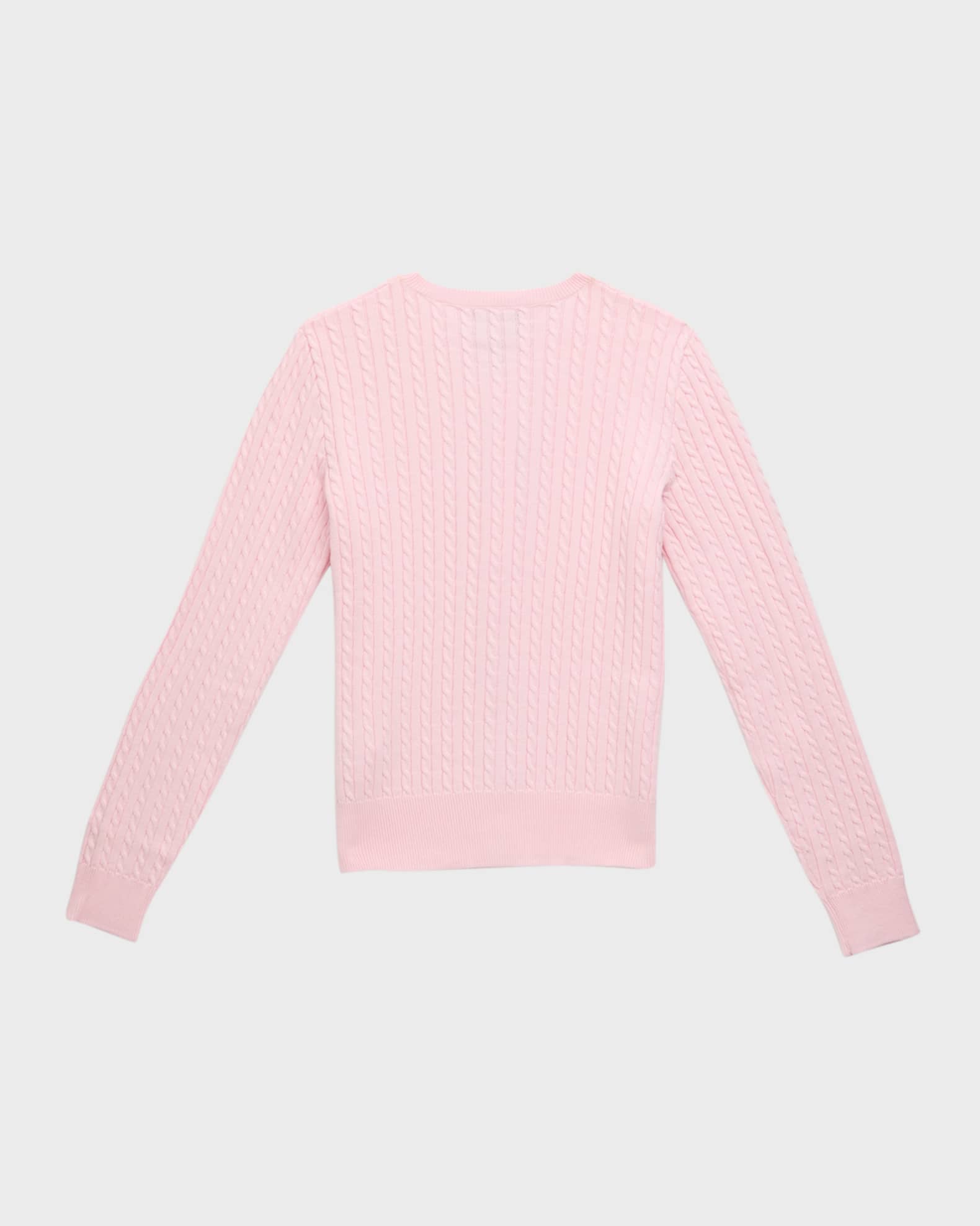 Girl's Mini Cable Knit Sweater, Size S-XL 1