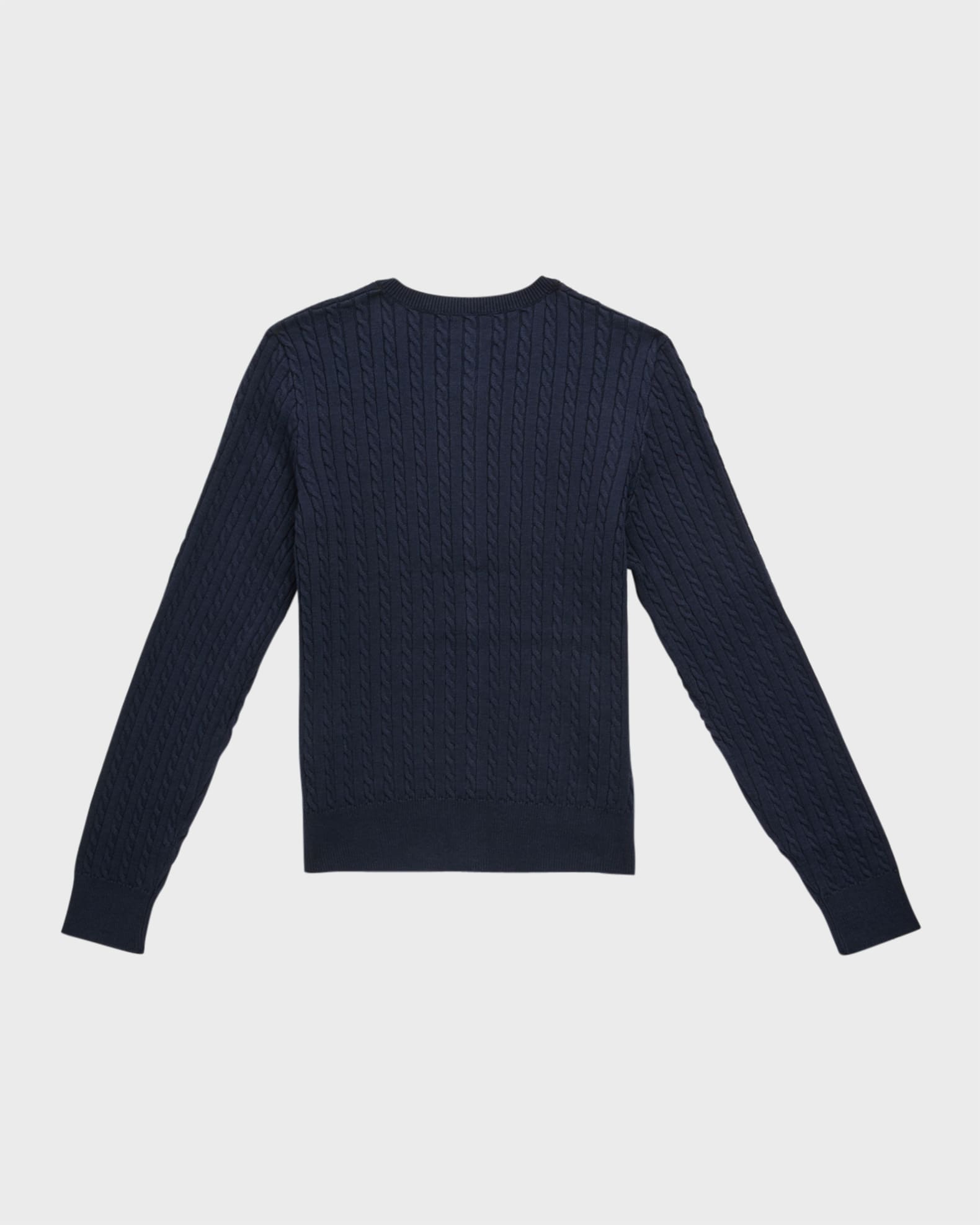 ★★ ★★ Mini Cable Crewneck Cardigan T22F0KCD Polo Ralph Lauren Big Girls Long-Sleeve Mini-Cable-Knit