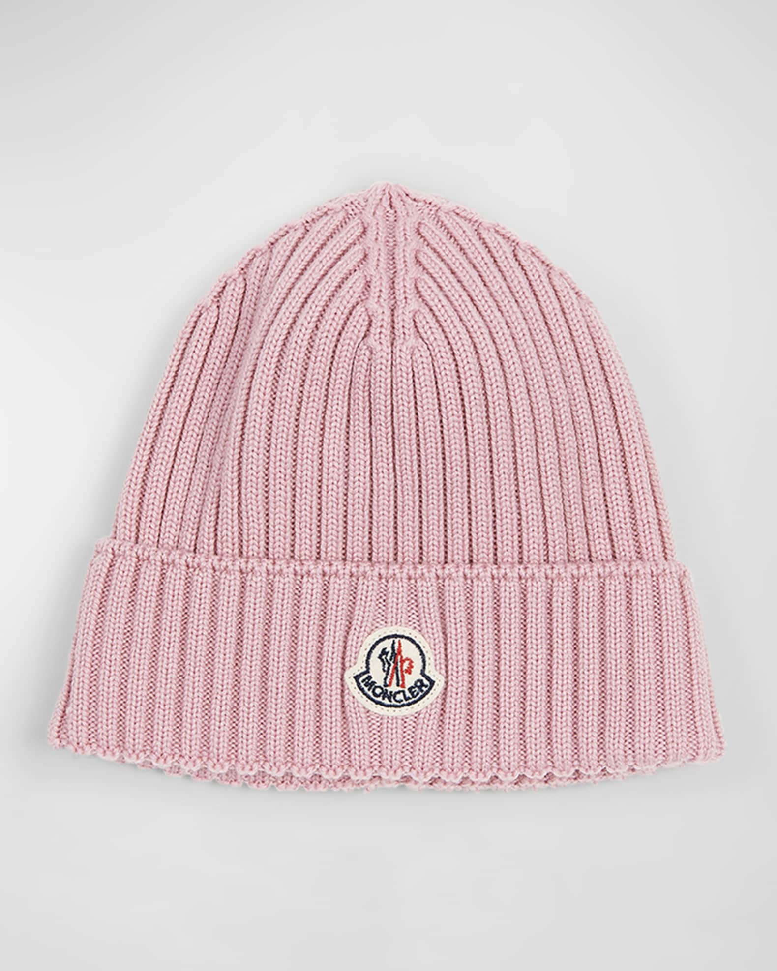 Moncler Rib knit beanie w Moncler patch