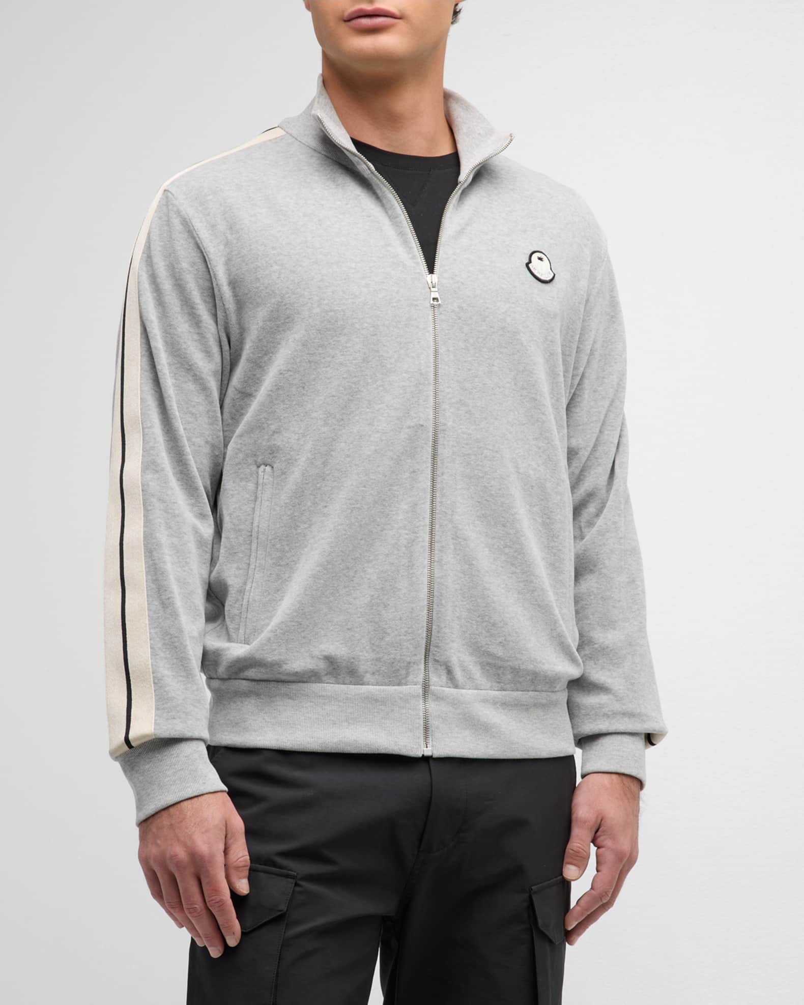 Moncler palm angels track jacket hot sale