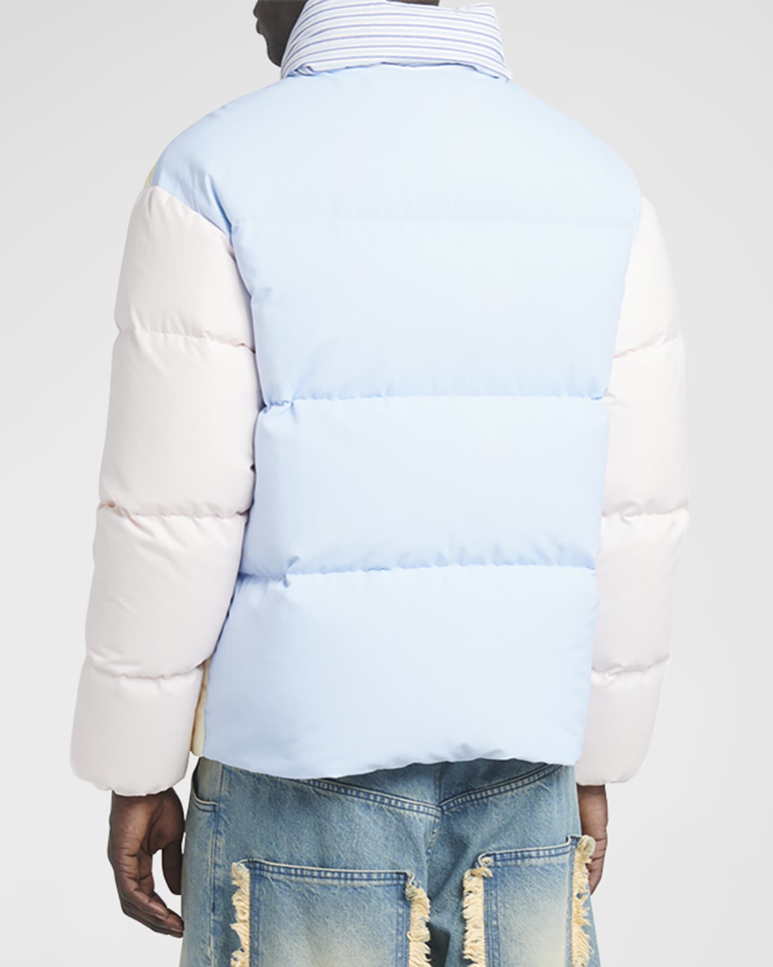 Moncler colorblock puffer clearance