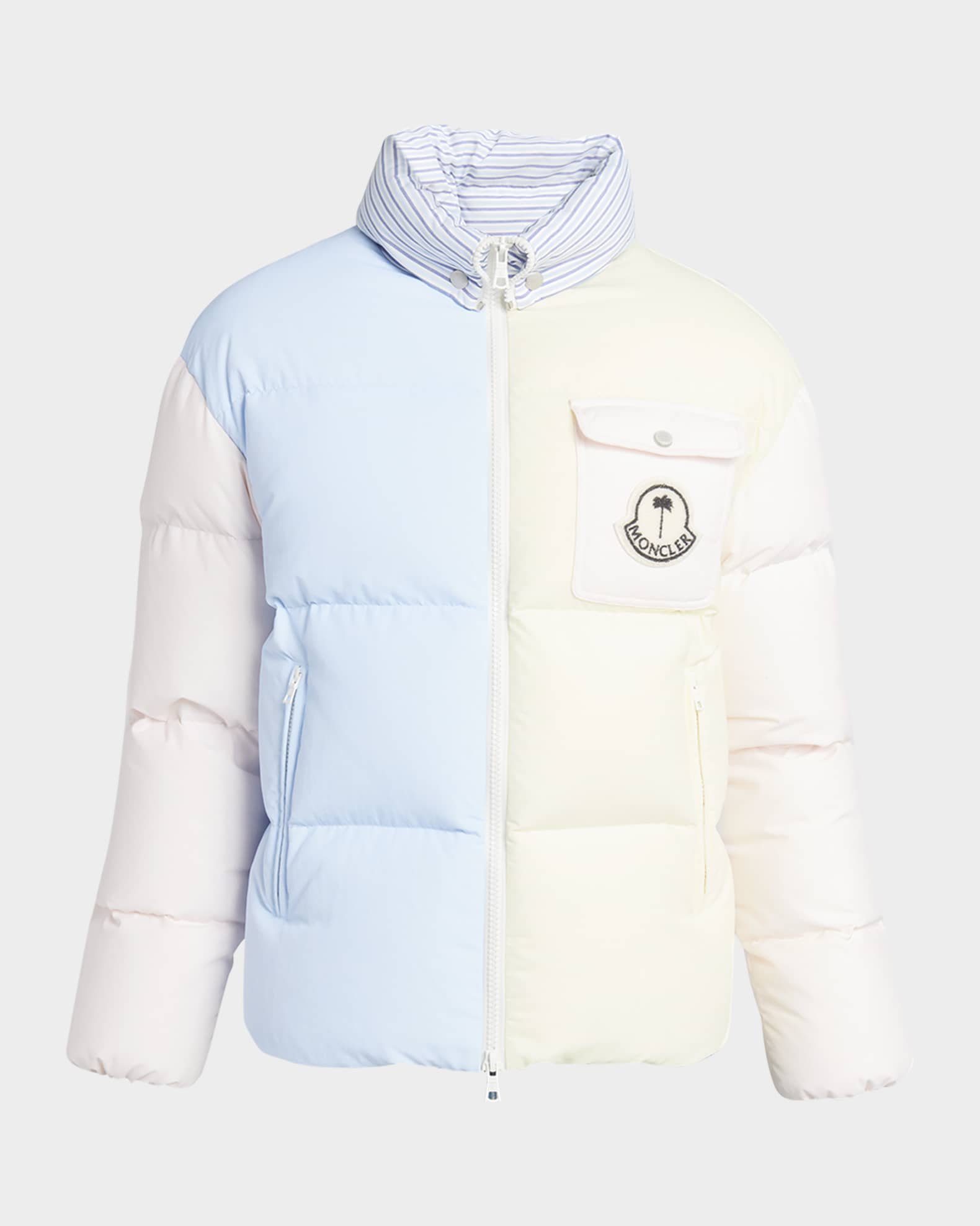 Moncler x Palm Angels Men s Douady Colorblock Puffer Jacket