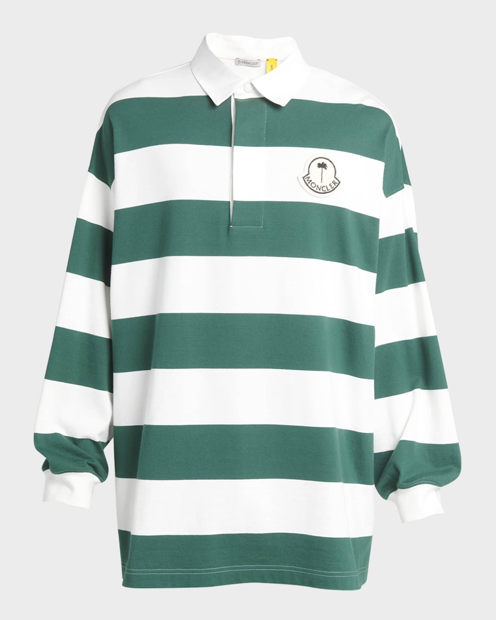 Moncler Genius Moncler x Palm Angels Men's Block Stripe Polo Shirt | Neiman  Marcus