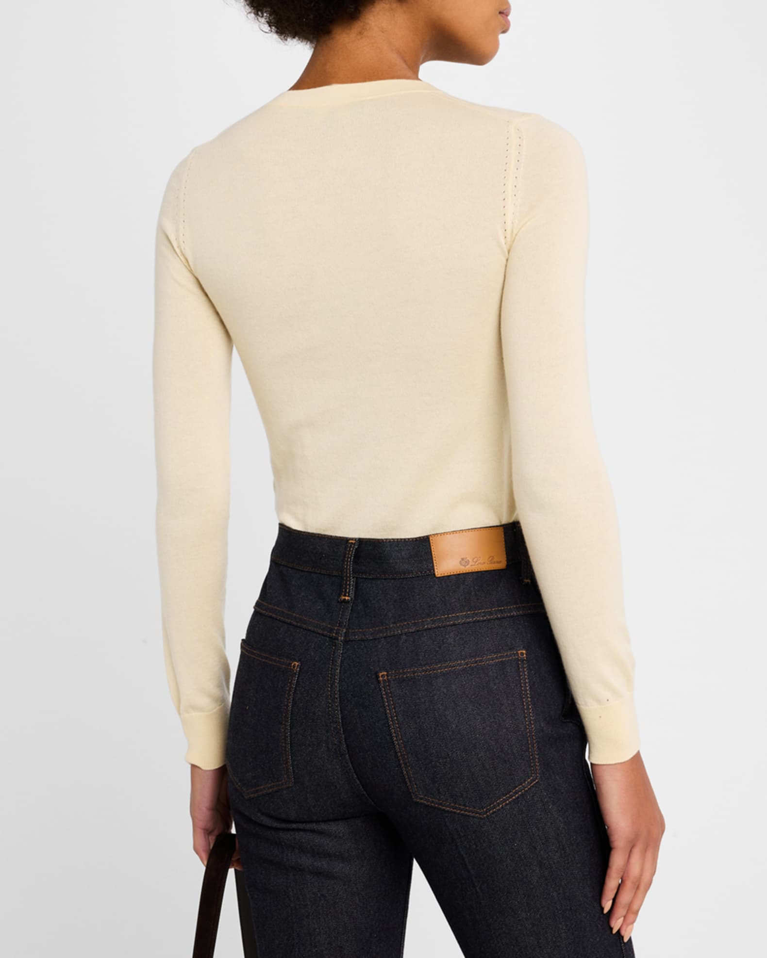 Long Sleeve Cashmere Sweater Neiman Marcus