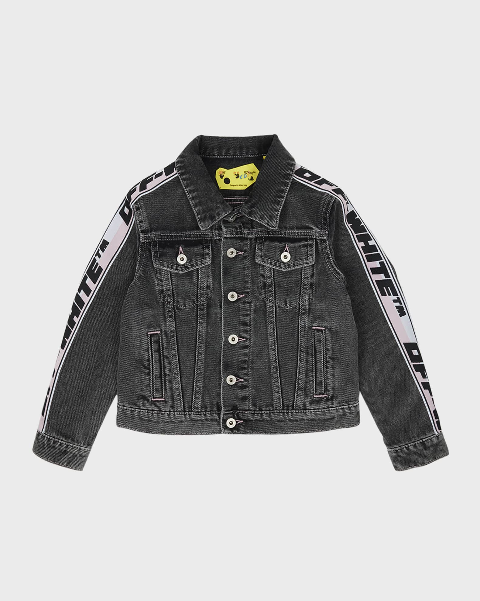 White denim jacket size 12 hot sale