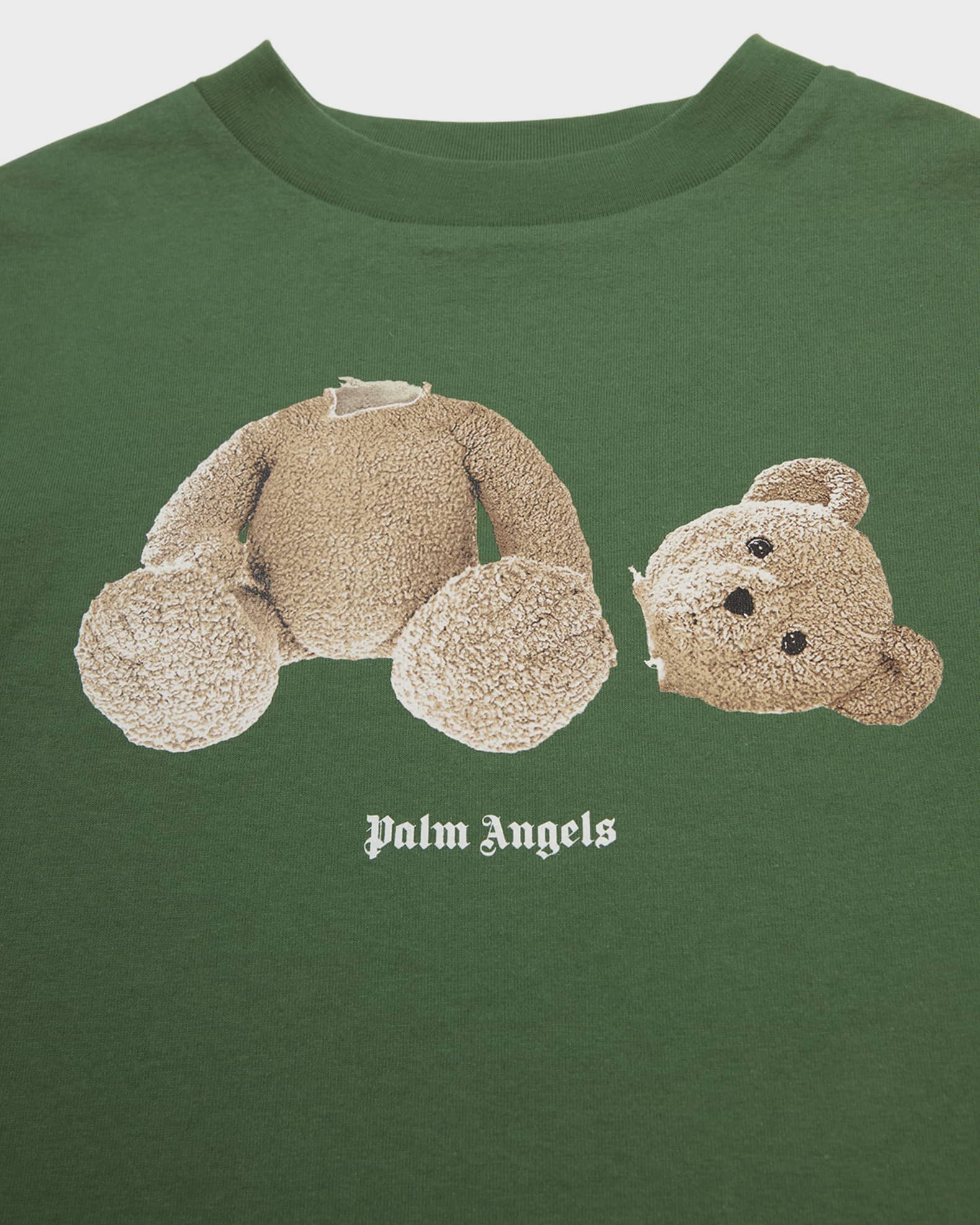 Palm Angels Kids Cotton Teddy Bear Hoodie (4-10 Years)