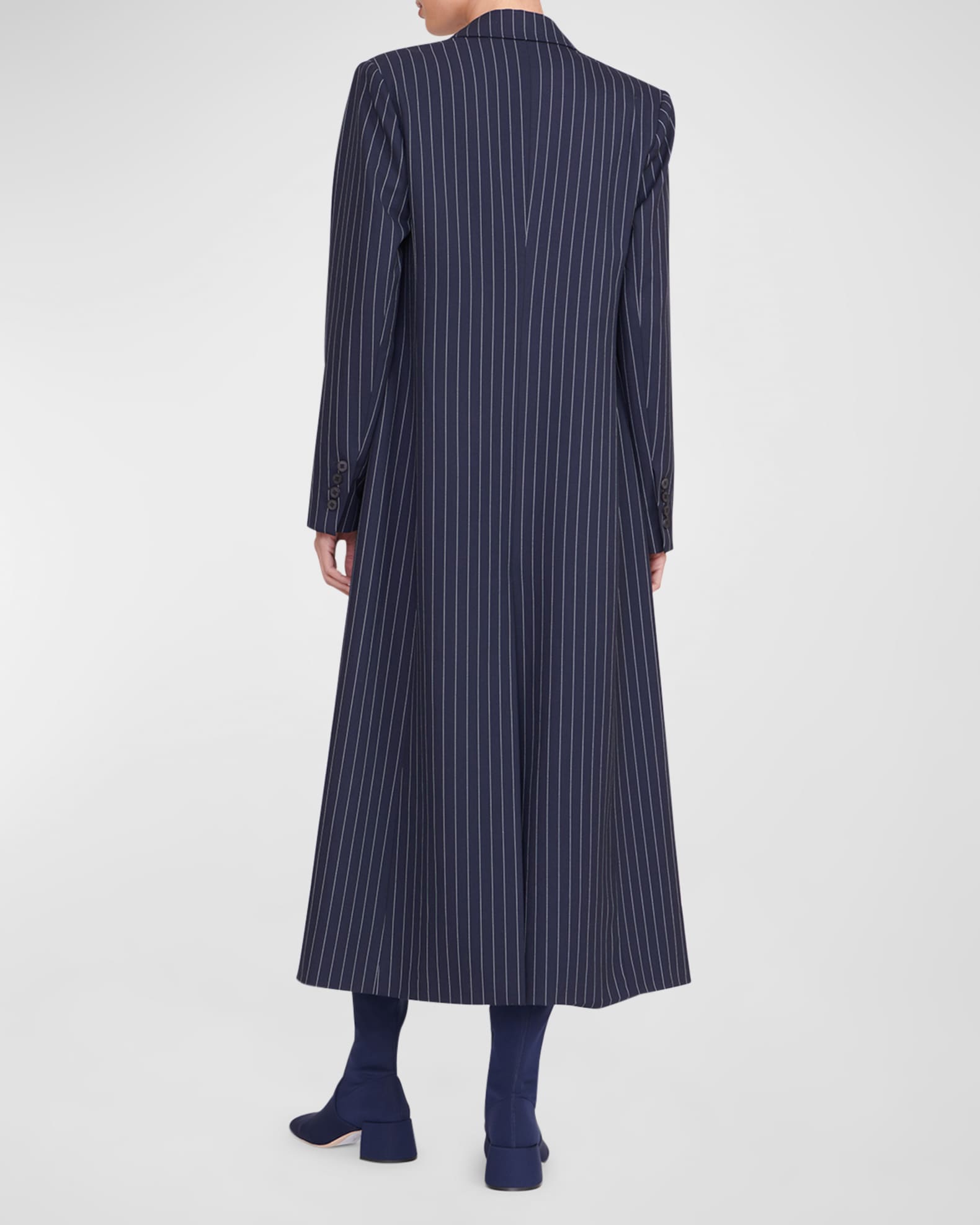 Staud Ralph Pinstripe Trench Coat Neiman Marcus